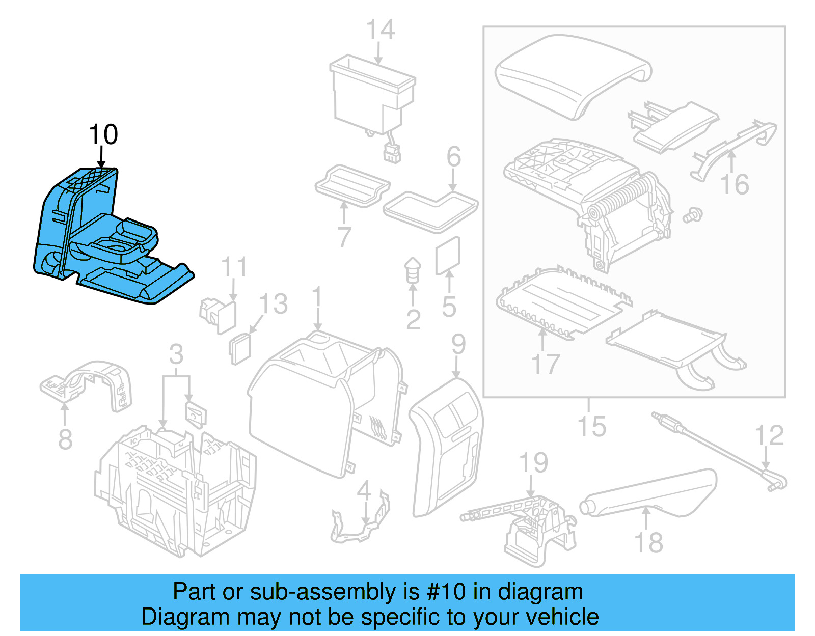 Storage Tray 1K5-863-383-C-H67