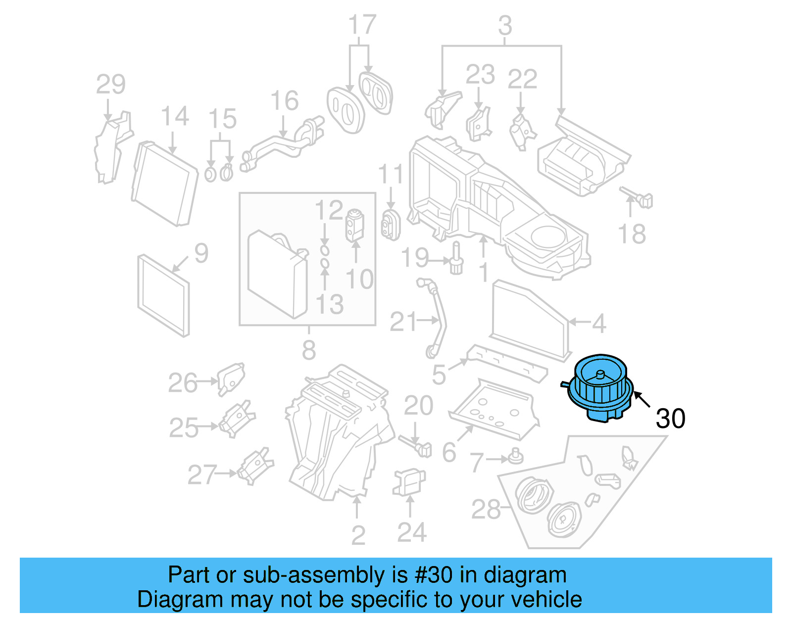Blower Motor 3C1-820-015-P - View 7