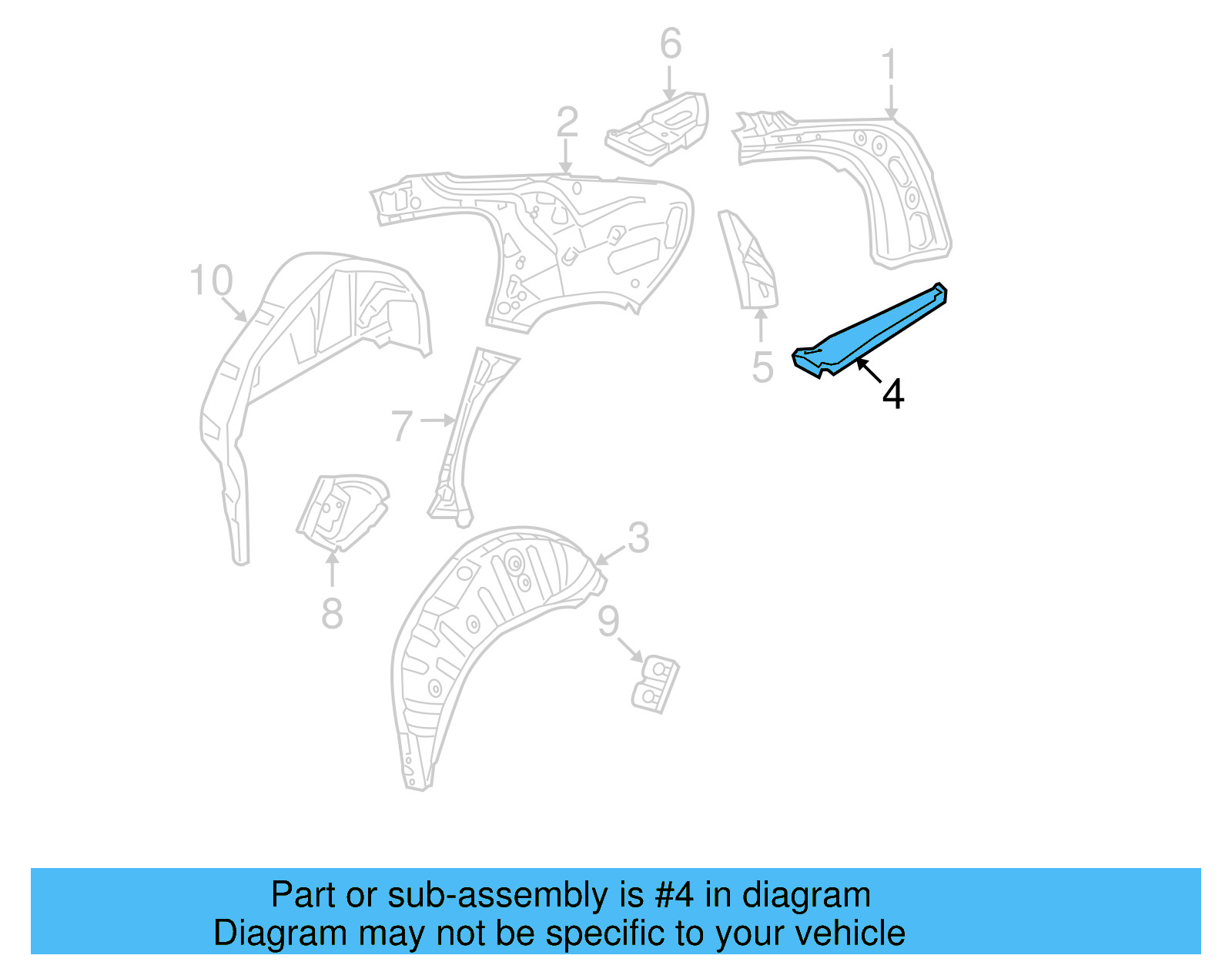 Filler Plate 3C0-809-415 - View 6