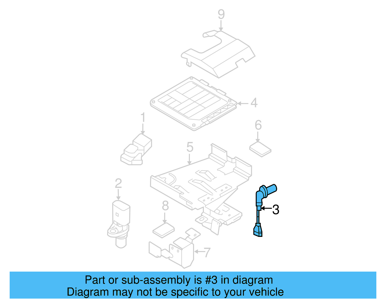 Crankshaft Sensor 036-906-433-E - View 5