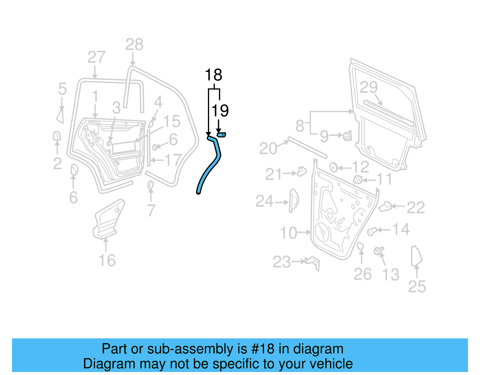 Rear Seal 7L0-839-761-D - View 4