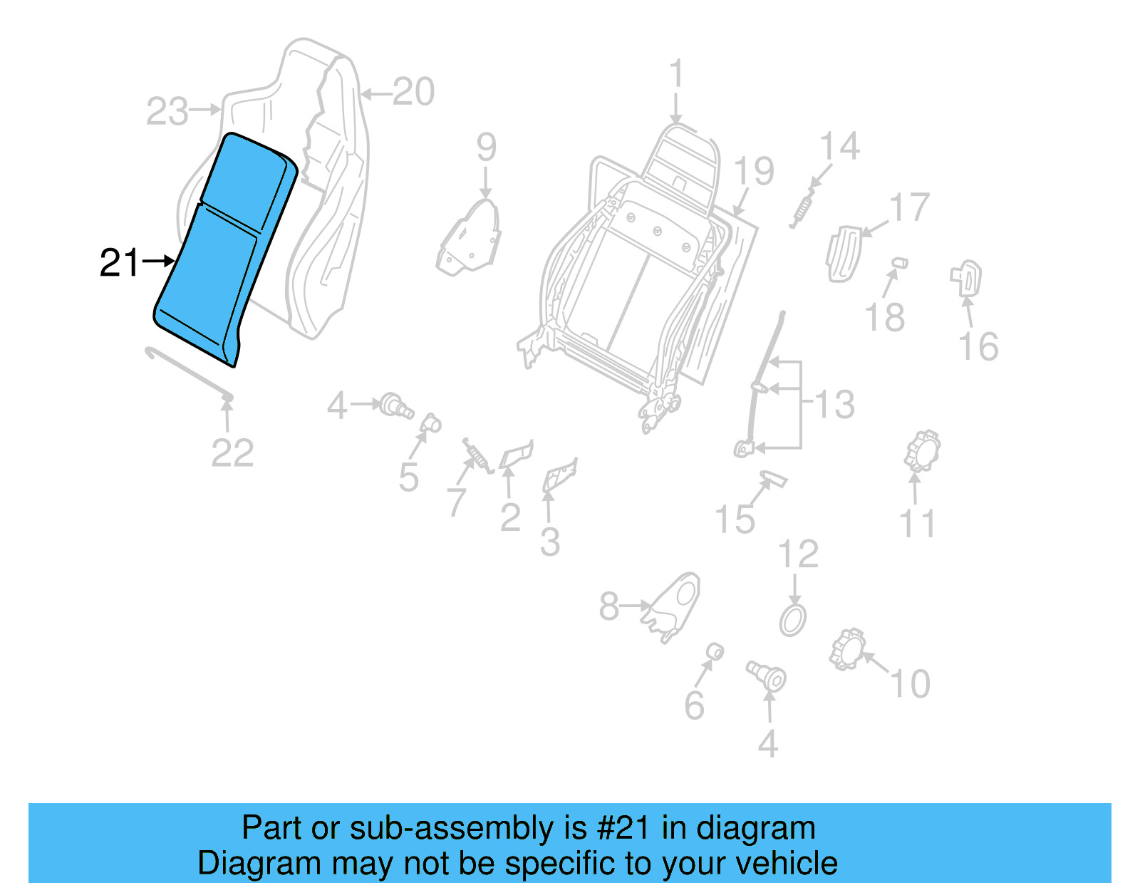 Seat Cushion Pad 1J0-881-777-A - View 3