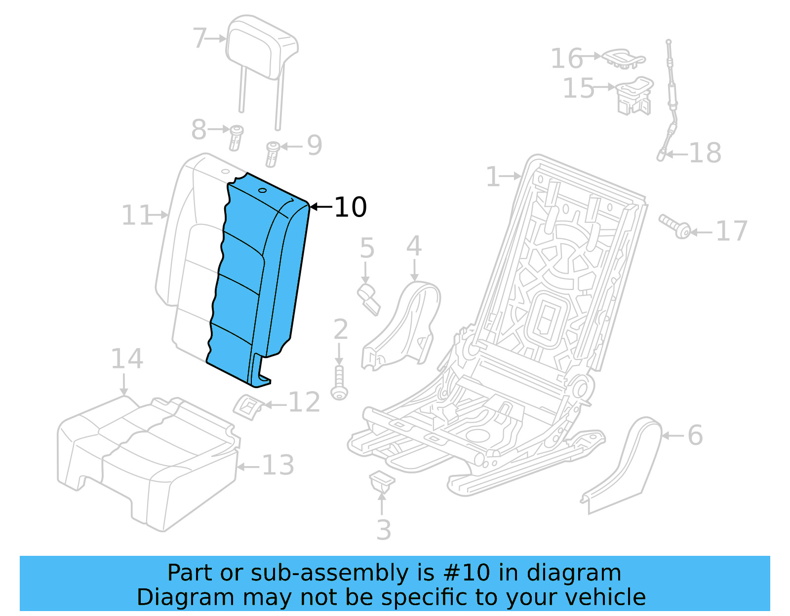 Seat Back Cover 5NN-885-806-K-NZY - View 4