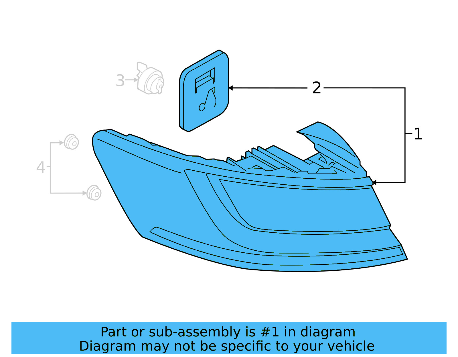 Tail Lamp Assembly 3G8-945-208-H