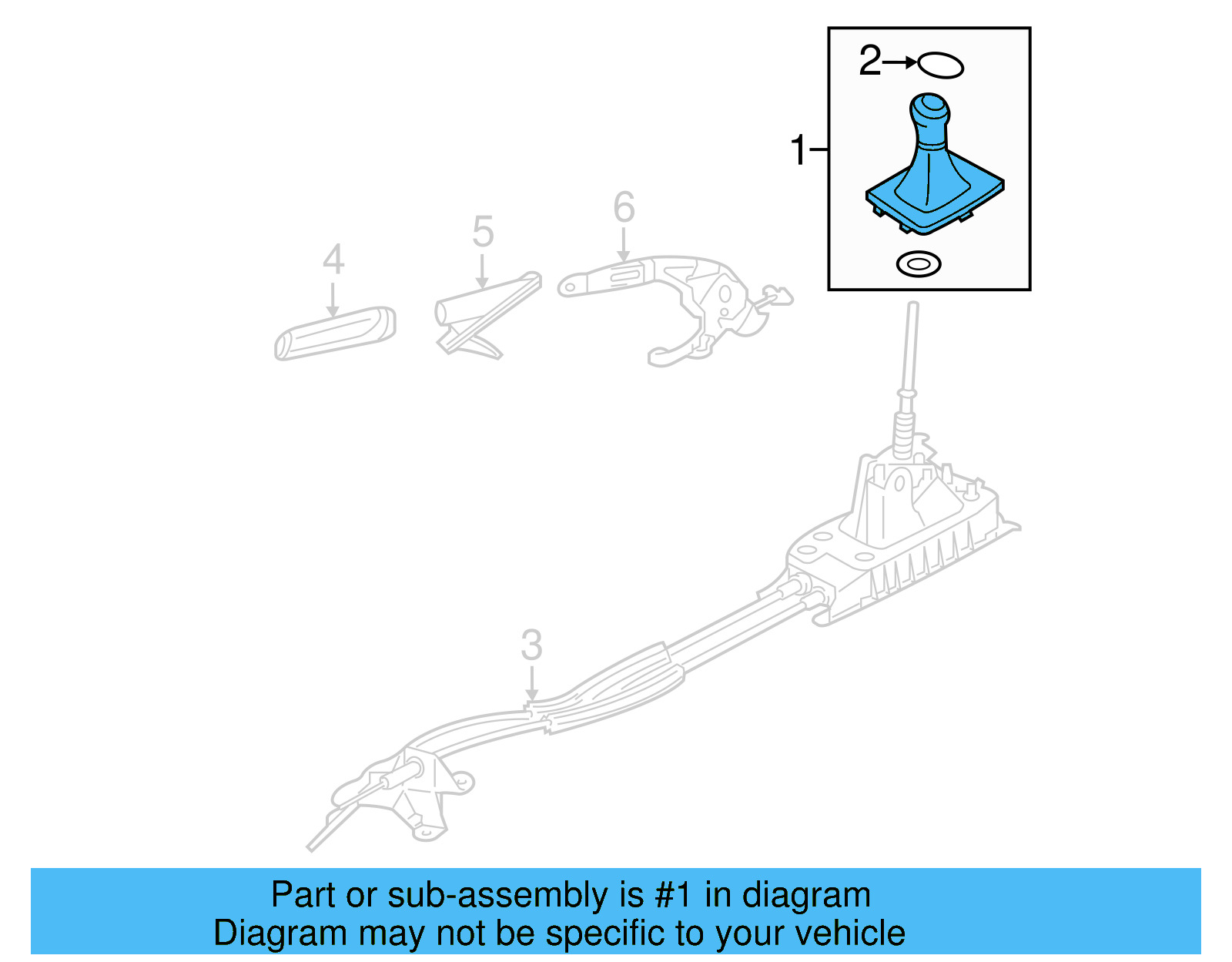 Shift Knob 5C0-711-113-A-UZC