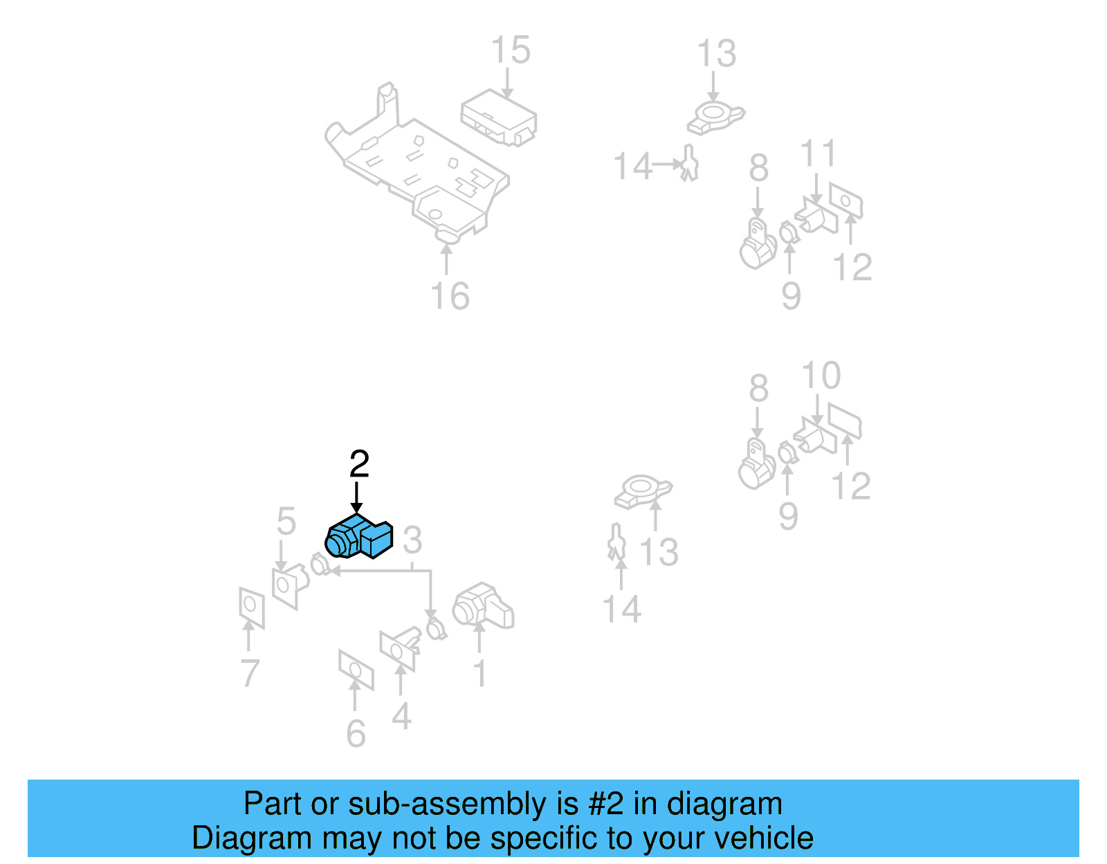 Park Sensor 3C0-919-275-AD - View 3