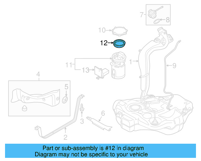 Fuel Pump Tank Seal 1K0-919-133-D - View 35
