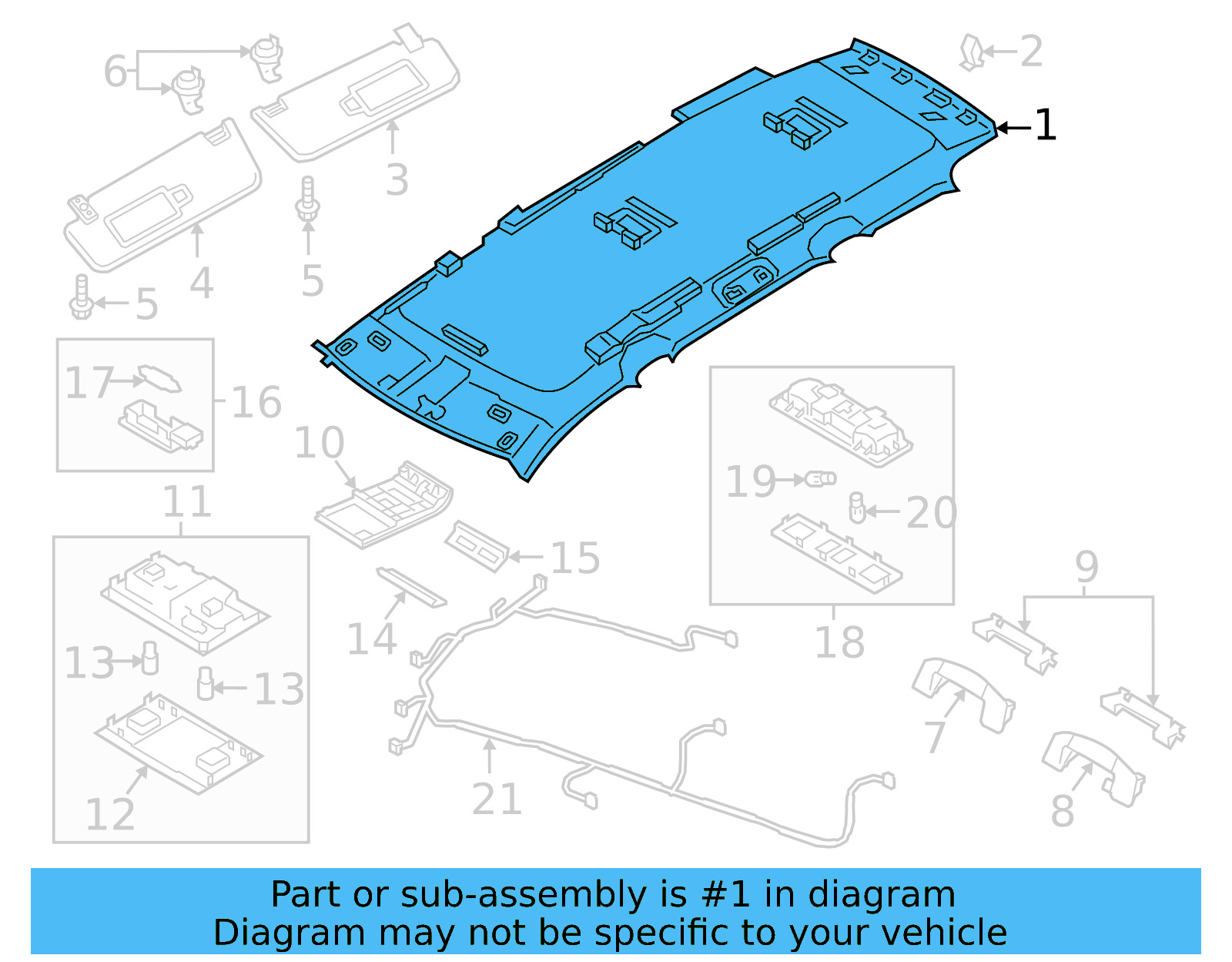 Headliner 3CN-867-501-AC-2EA - View 3