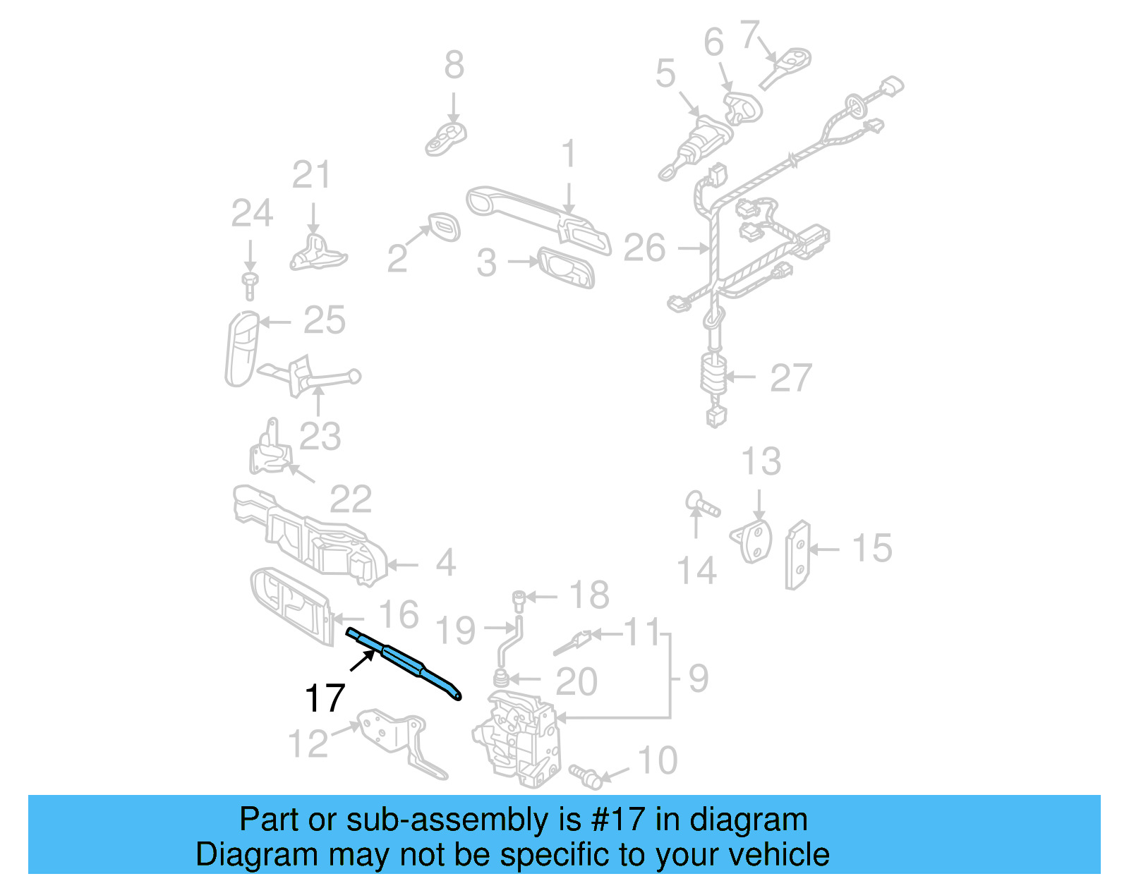 Lock Cable 1C0-837-085-E - View 19
