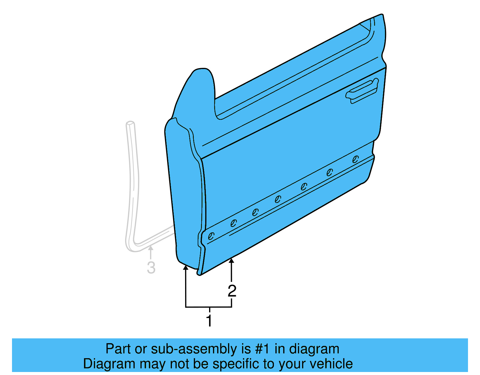 Door Shell 1E0-831-056-B - View 3