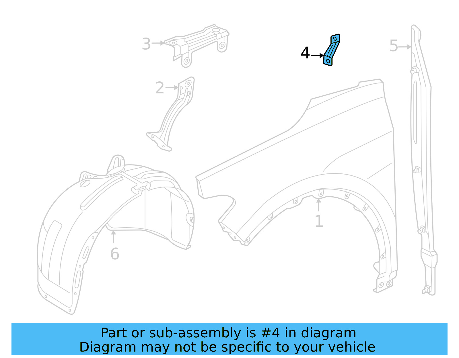 Rear Bracket 11A-821-430-A - View 2