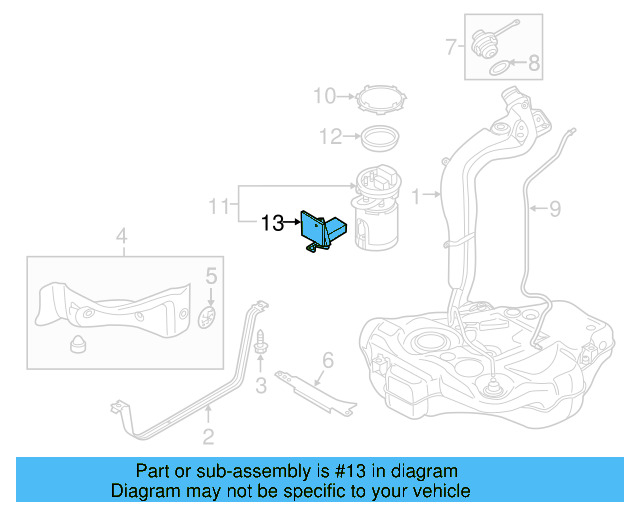 Fuel Gauge Sending Unit 1K0-919-673-AF - View 31