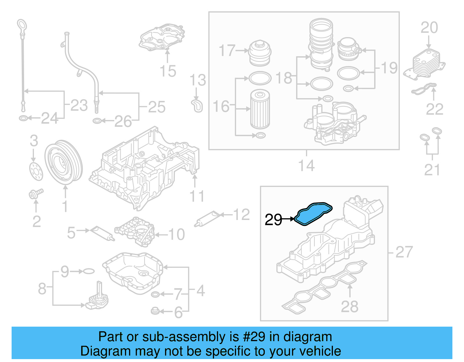 Engine Intake Manifold Gasket 059-129-717-K - View 2