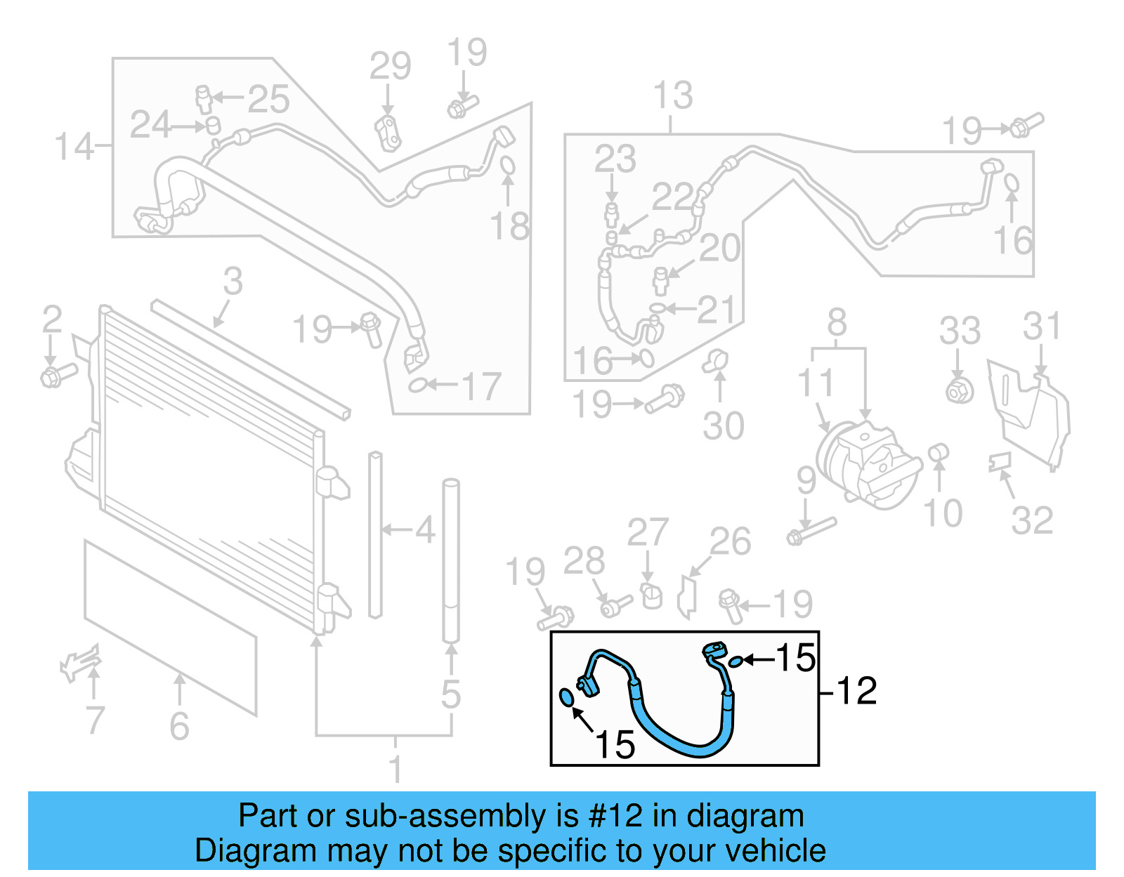 AC Hose 5N0-820-721-R - View 2
