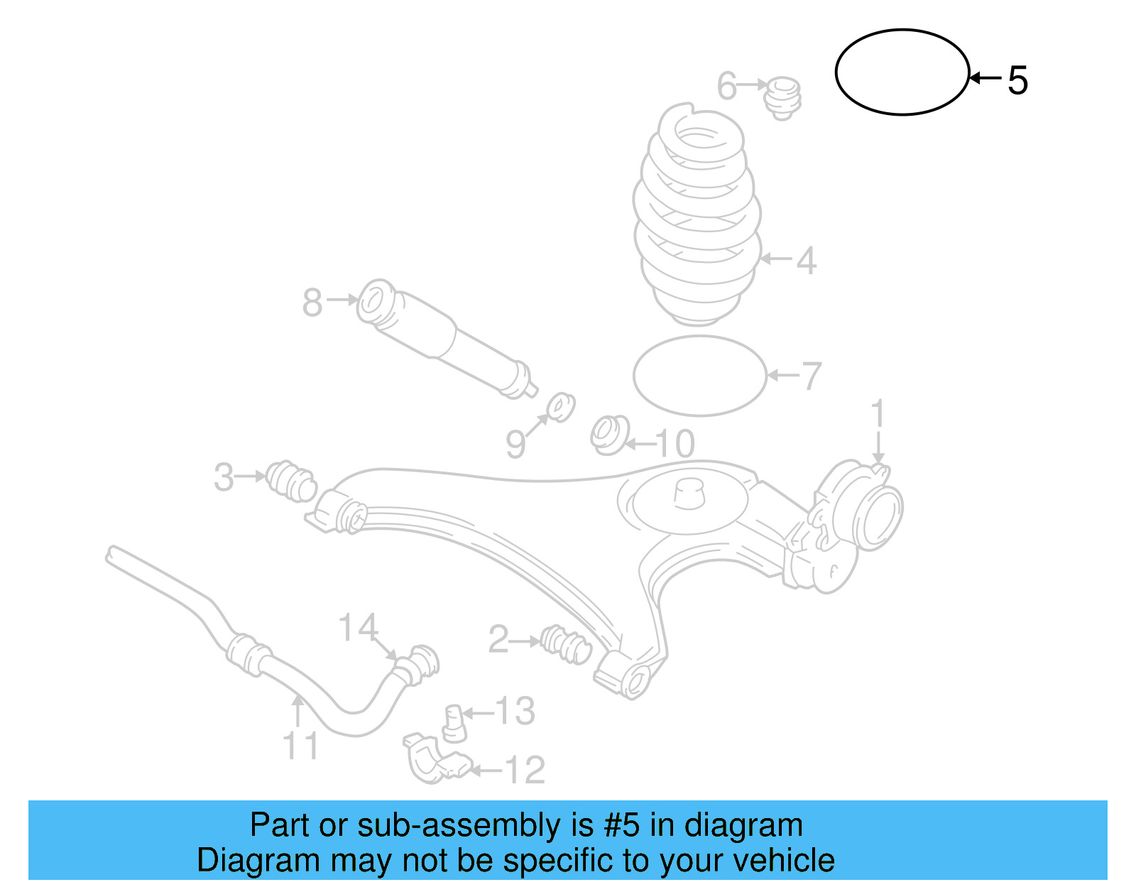 Spring Insulator 7D0-511-147-A - View 5