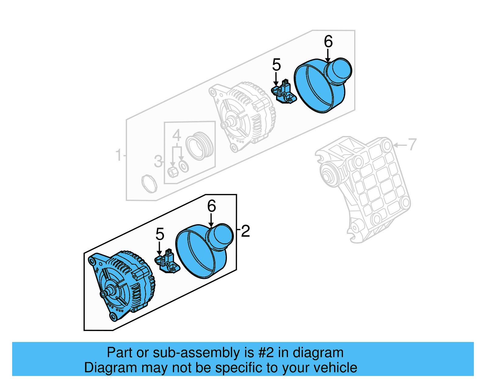 Alternator 059-903-016-SX - View 6