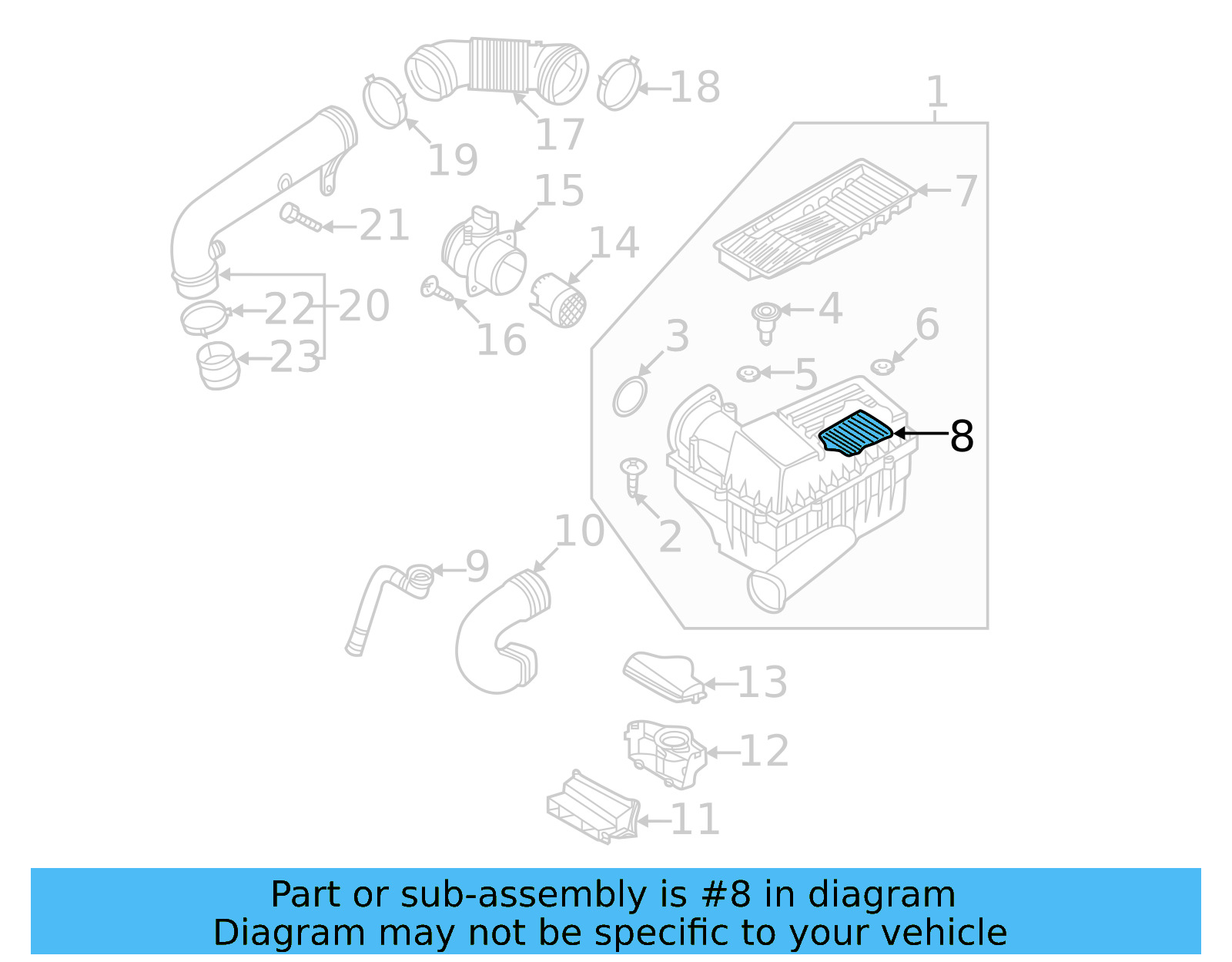 Air Filter 5C0-129-620-B - View 2