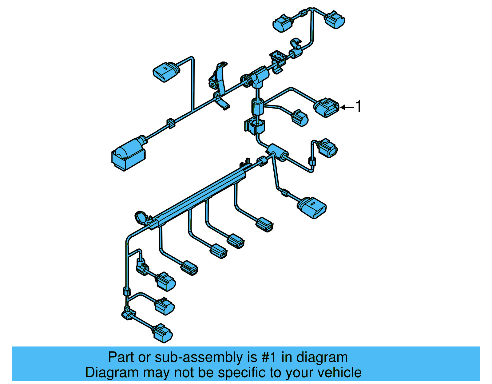 Engine Wiring Harness 06G-971-627-D - View 3