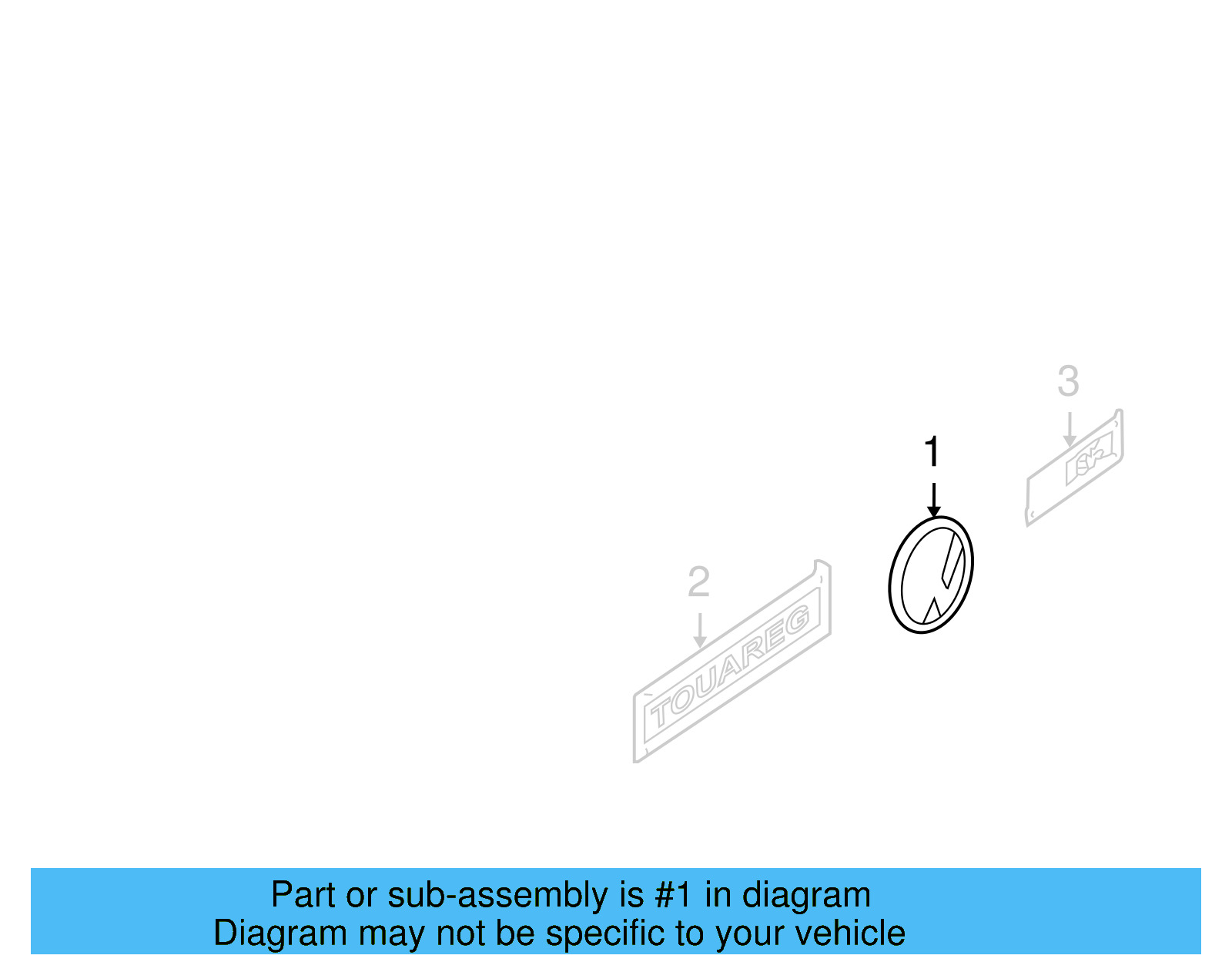 Hatch Emblem 7L6-853-630-A-ULM - View 9