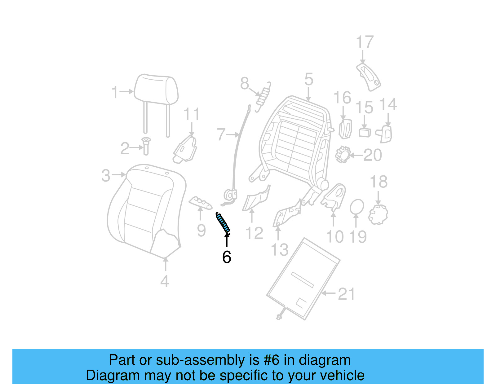 Tension Spring 1J0-881-497 - View 4