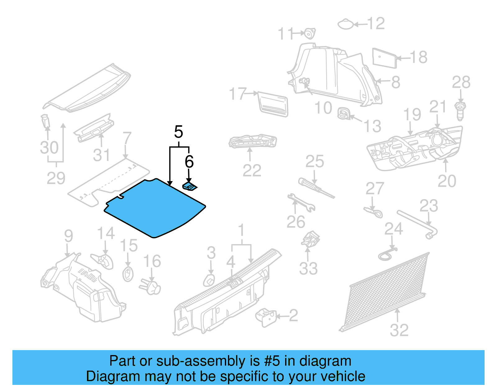 Spare Cover 1K5-863-463-D-1BS