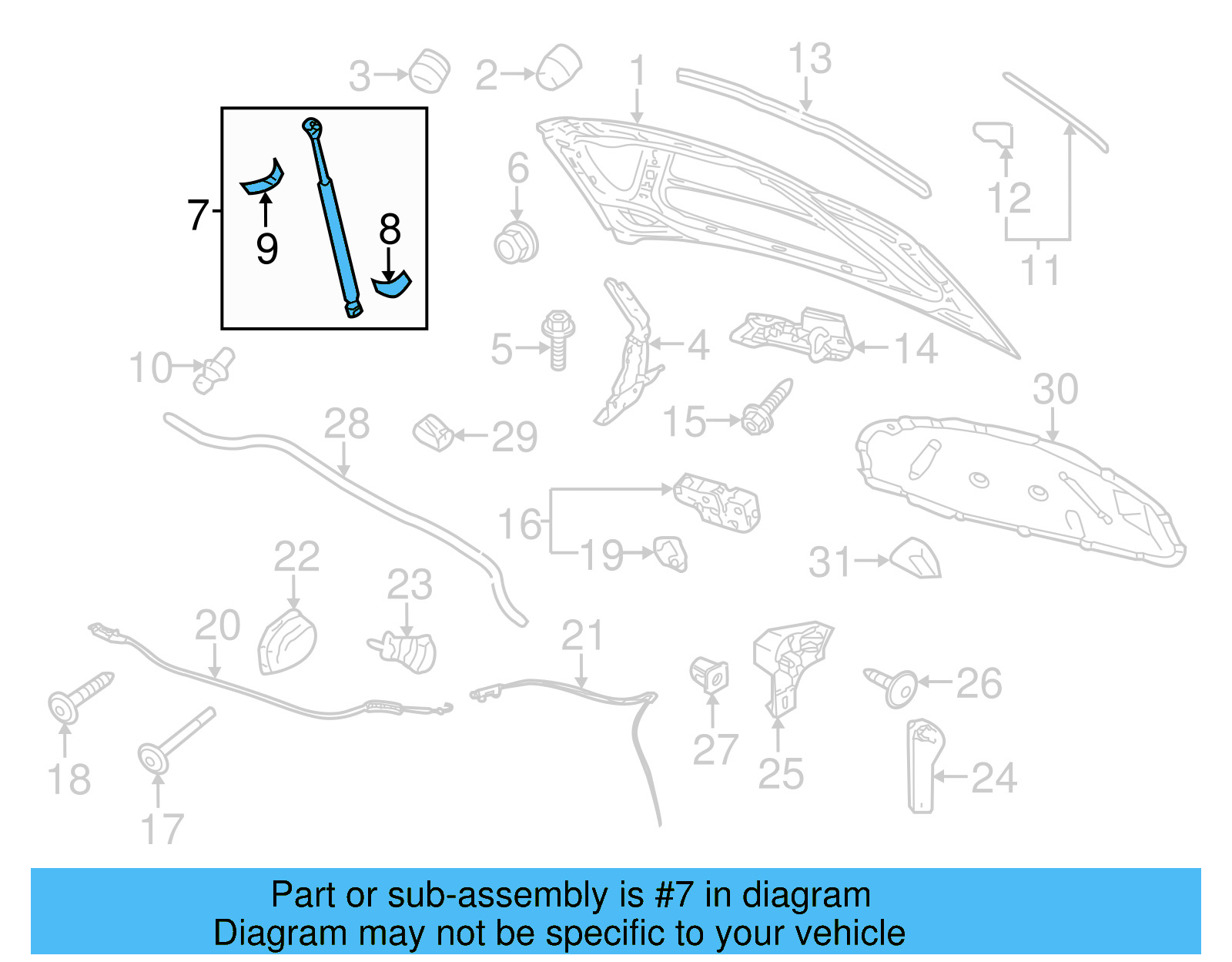 Support Cylinder 5K0-823-359-E - View 14