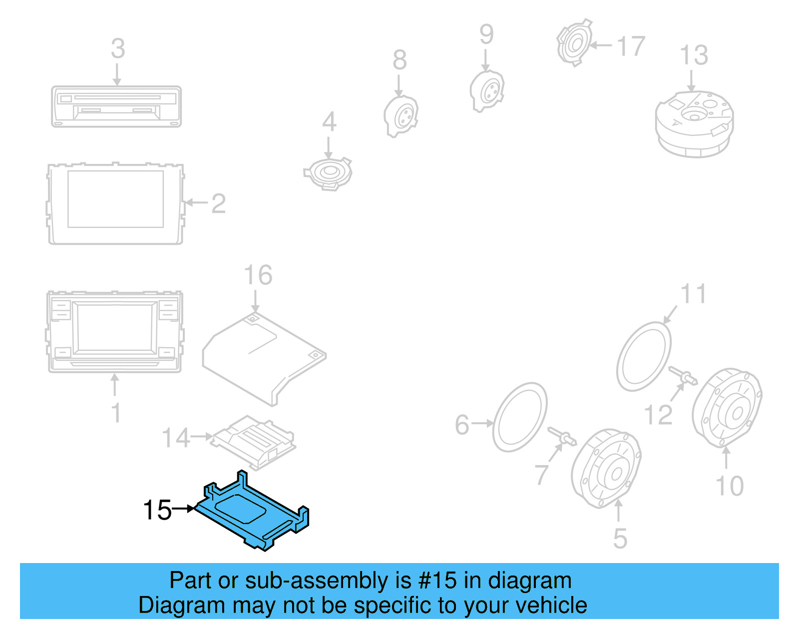 Amplifier Bracket 3QF-035-933-A - View 3
