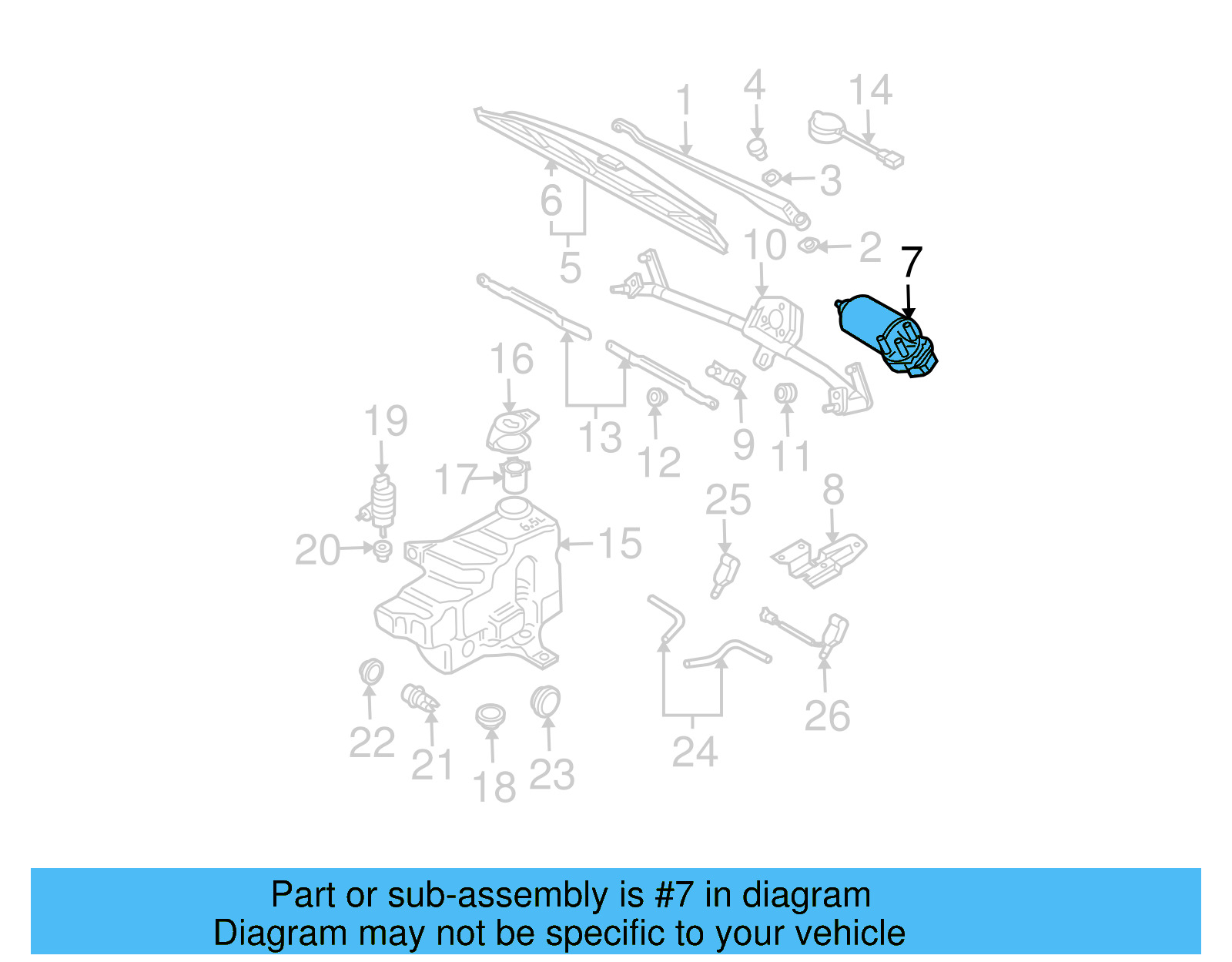Wiper Motor 1J1-955-113-C - View 7