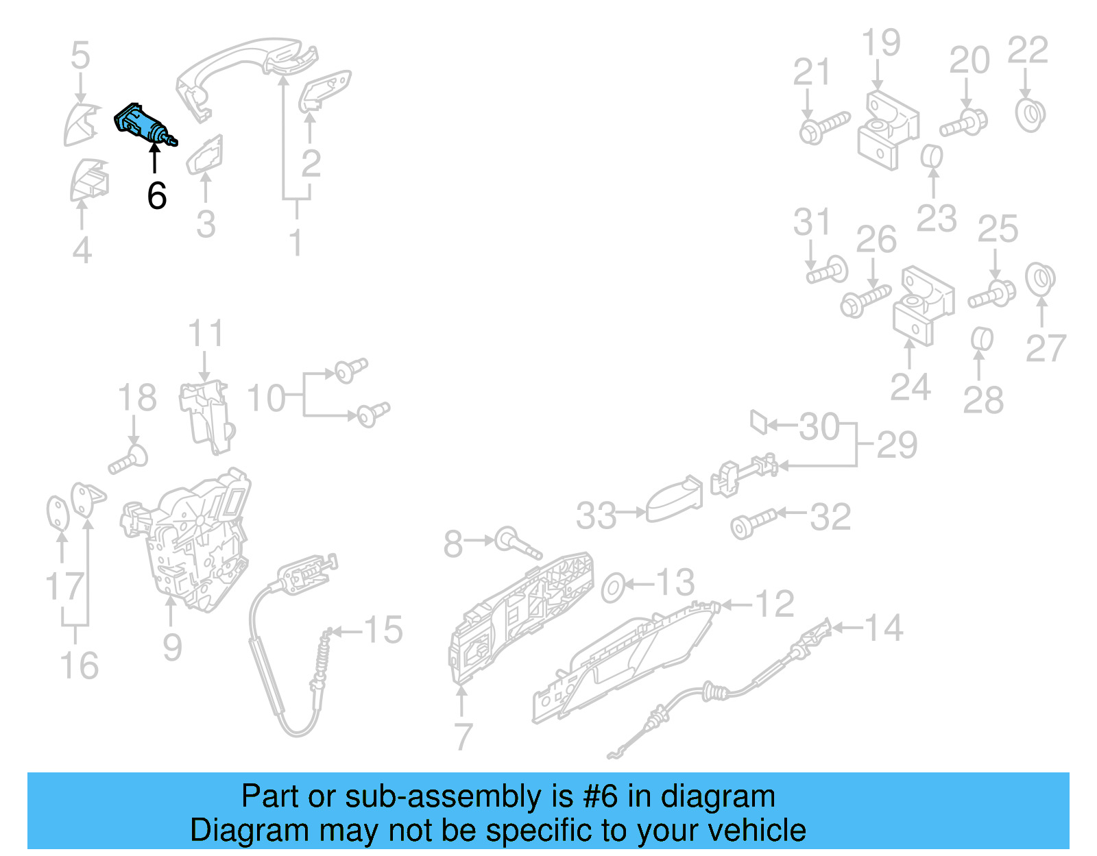 Lock Cylinder 107-837-167-CL - View 6