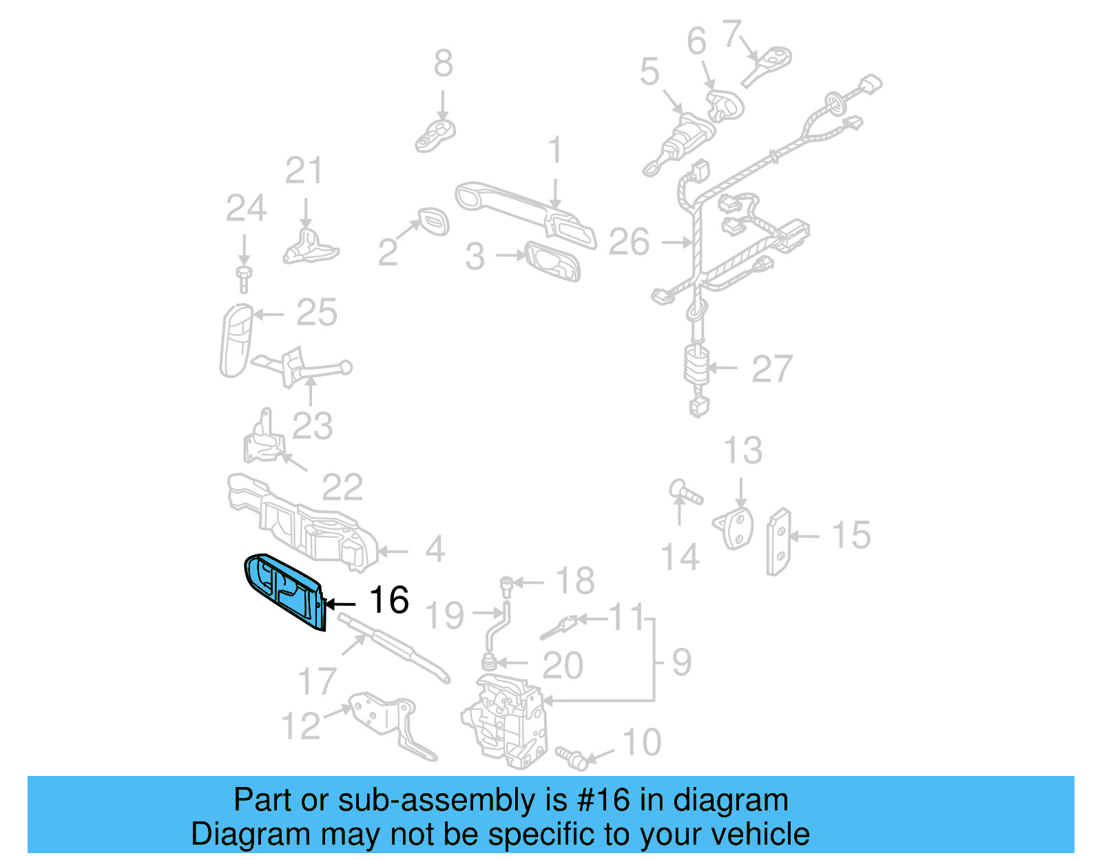 Handle, Inside 1C1-837-114-K-3Z9