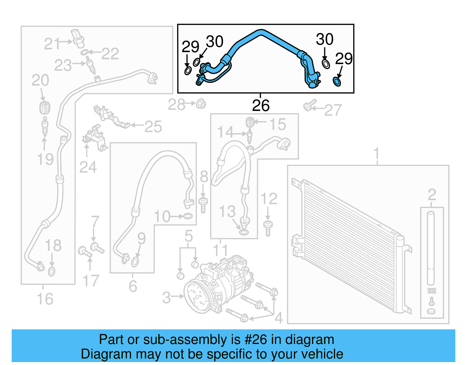 Rear AC Line 5QB-816-738-A - View 5