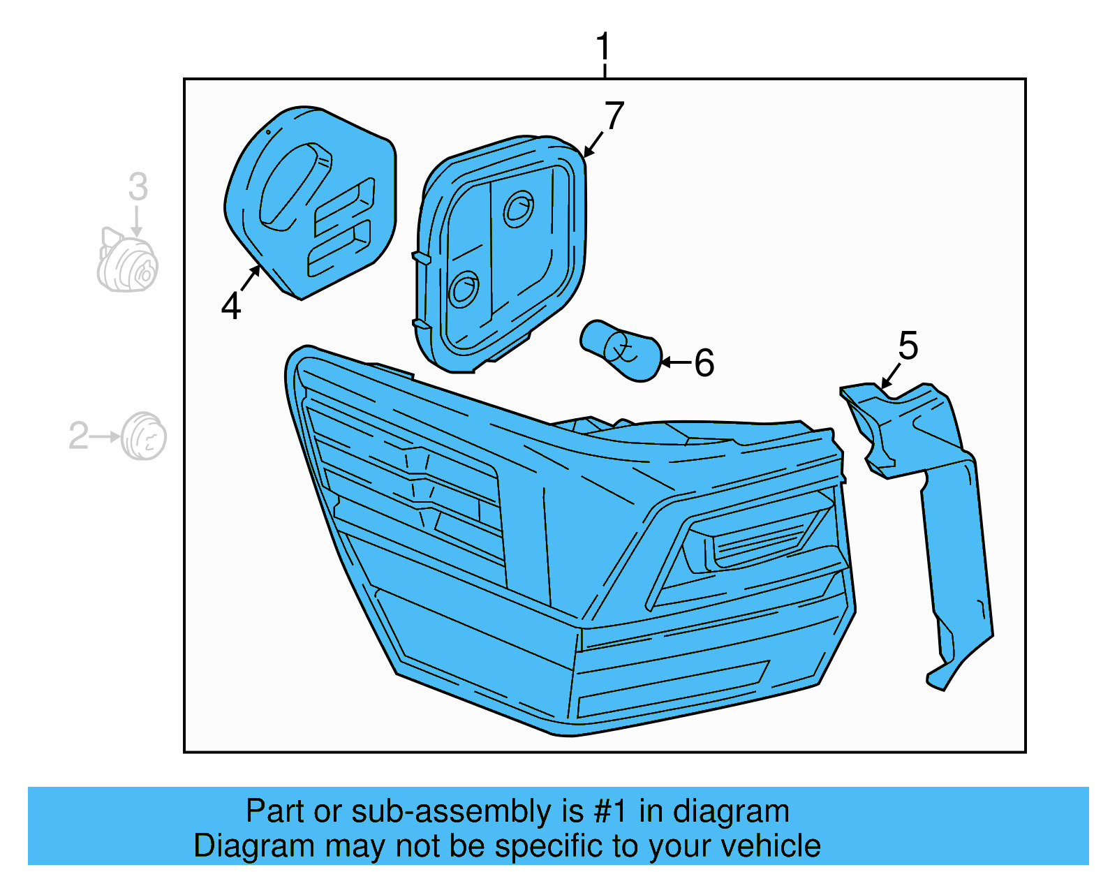 Tail Lamp 3CN-945-207-B - View 3