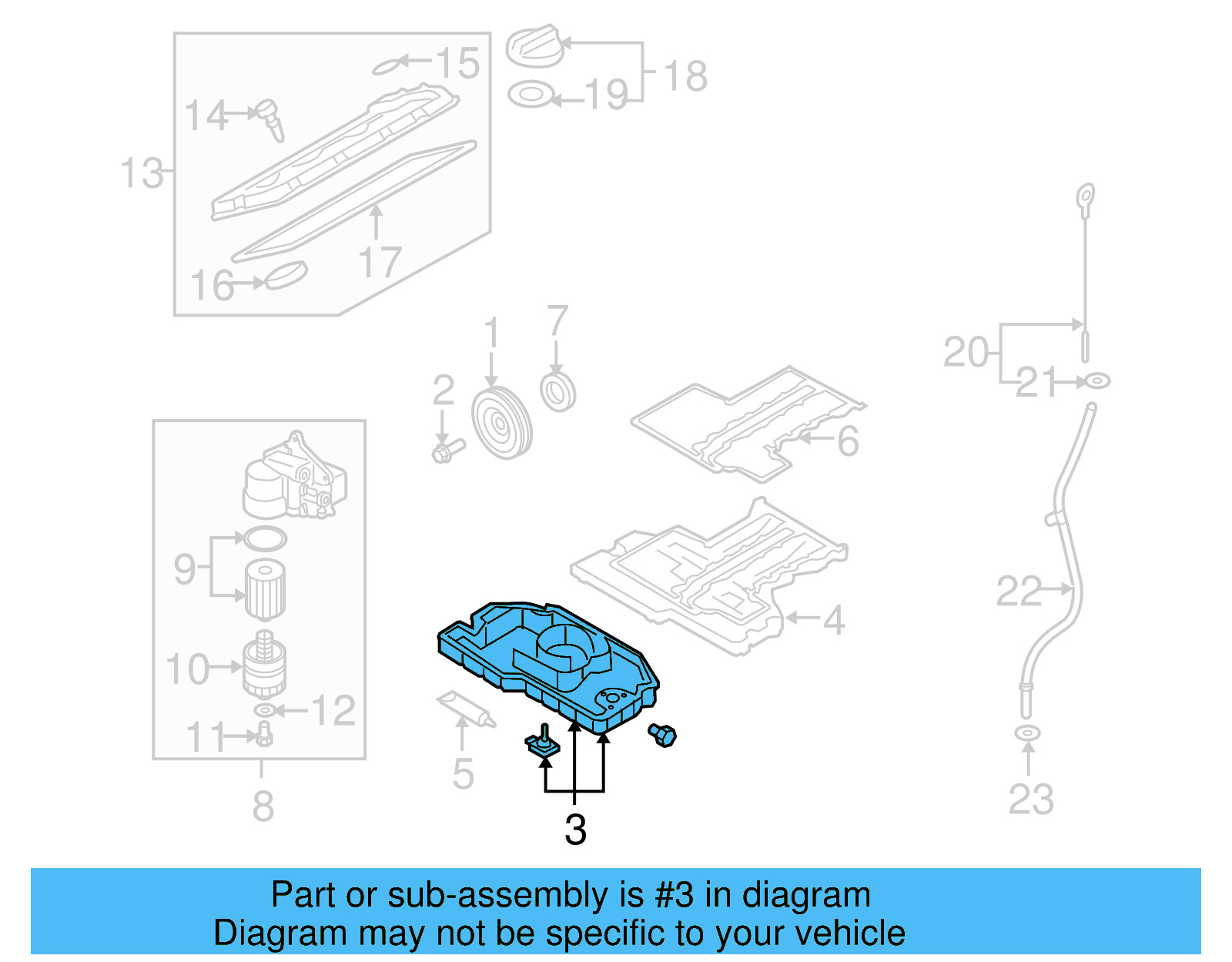 Oil Pan 07C-103-800-R - View 3