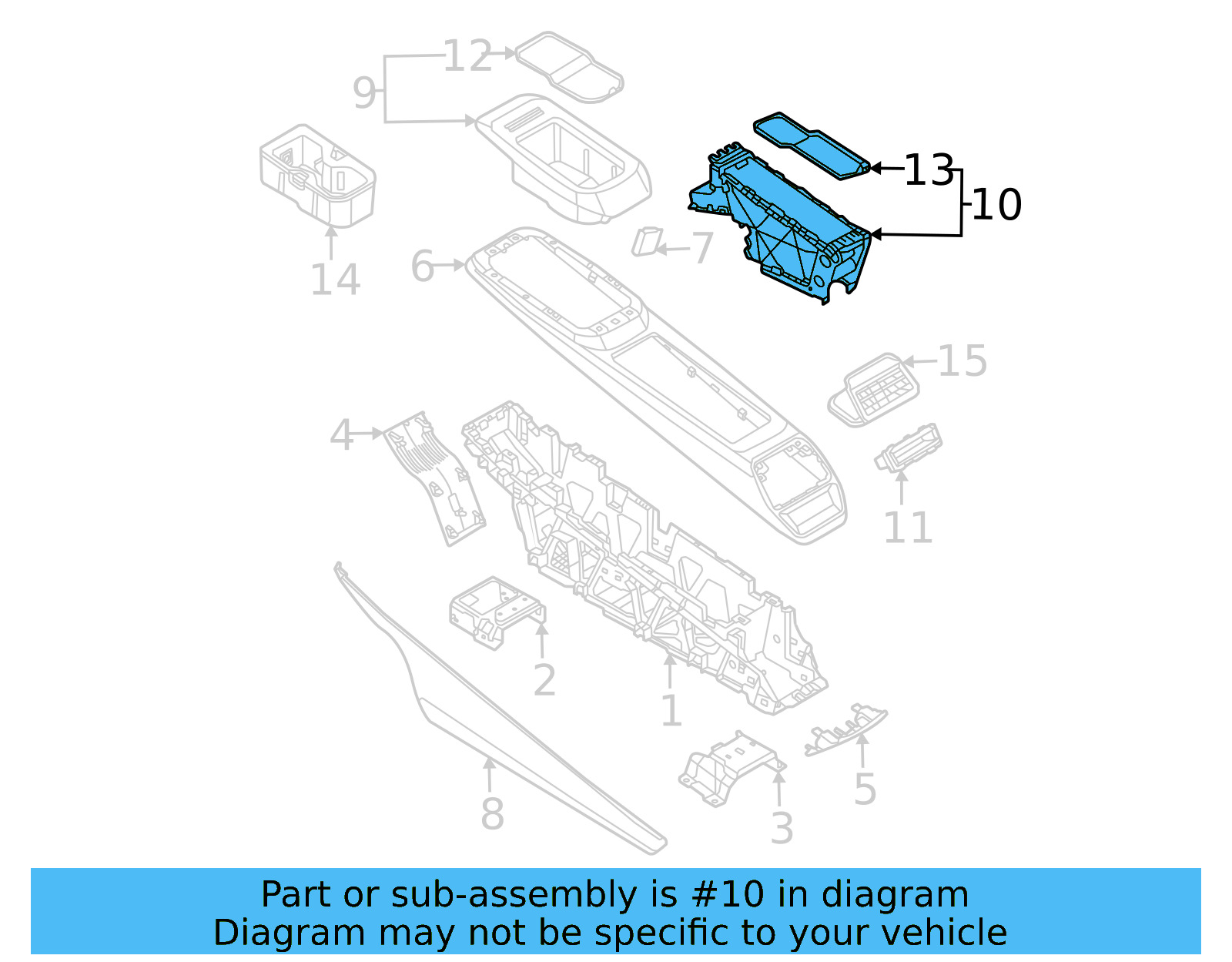 Storage Compartment 11A-863-071-A-UZB - View 4