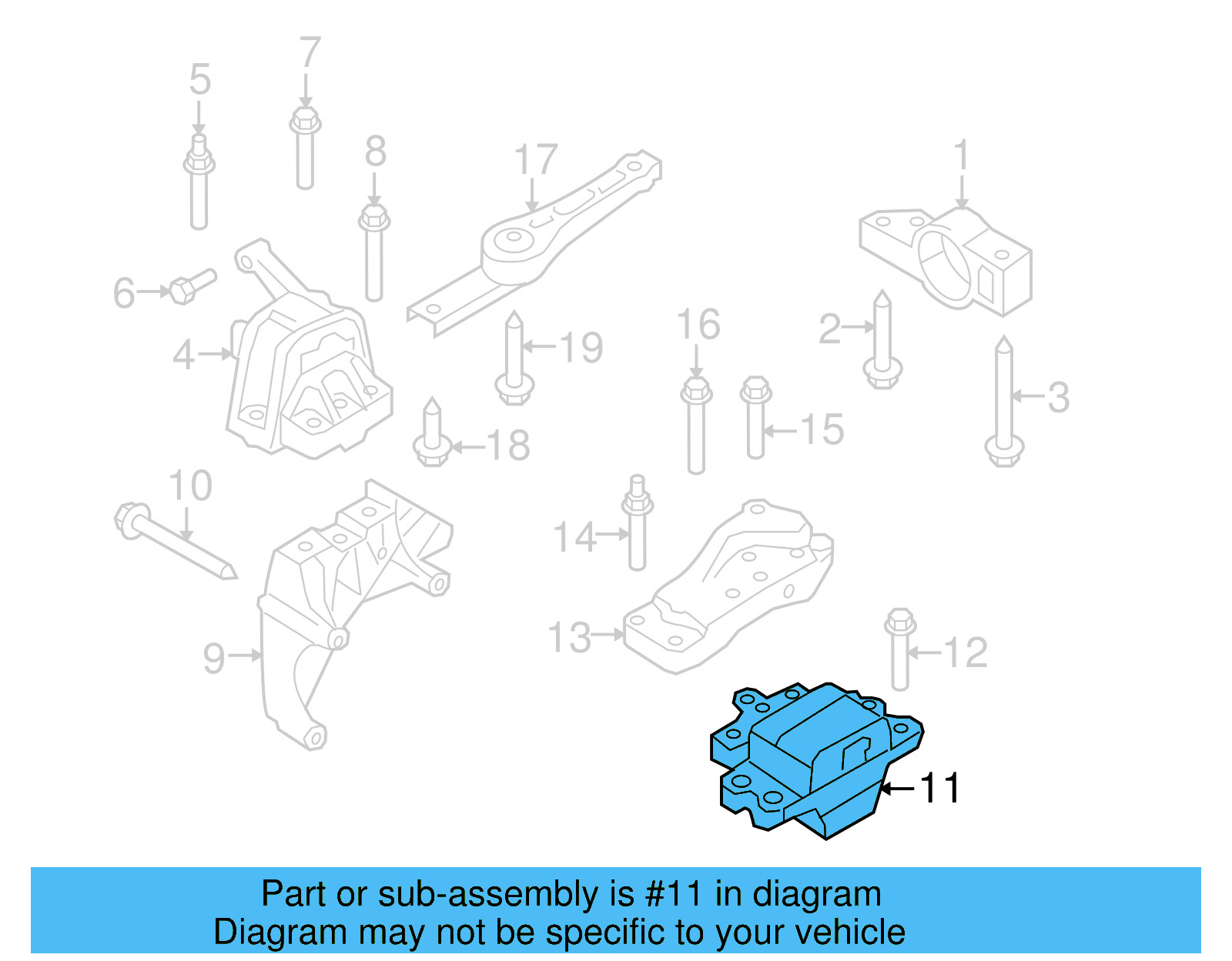 Trans Mount 5N0-199-555-K - View 5