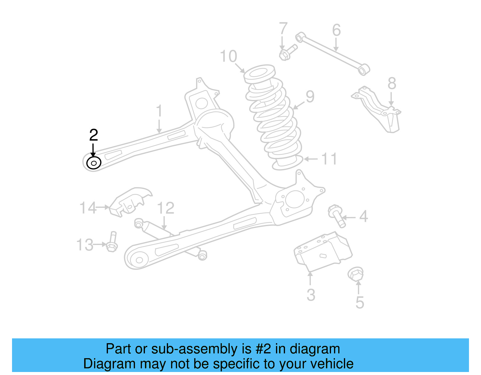 Axle Beam Bushing 7B0-505-541 - View 4