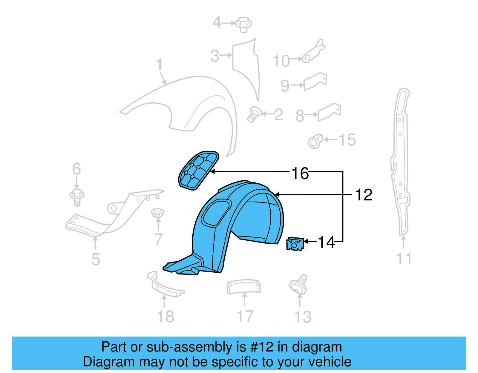 Fender Liner 5C5-805-911-M - View 4