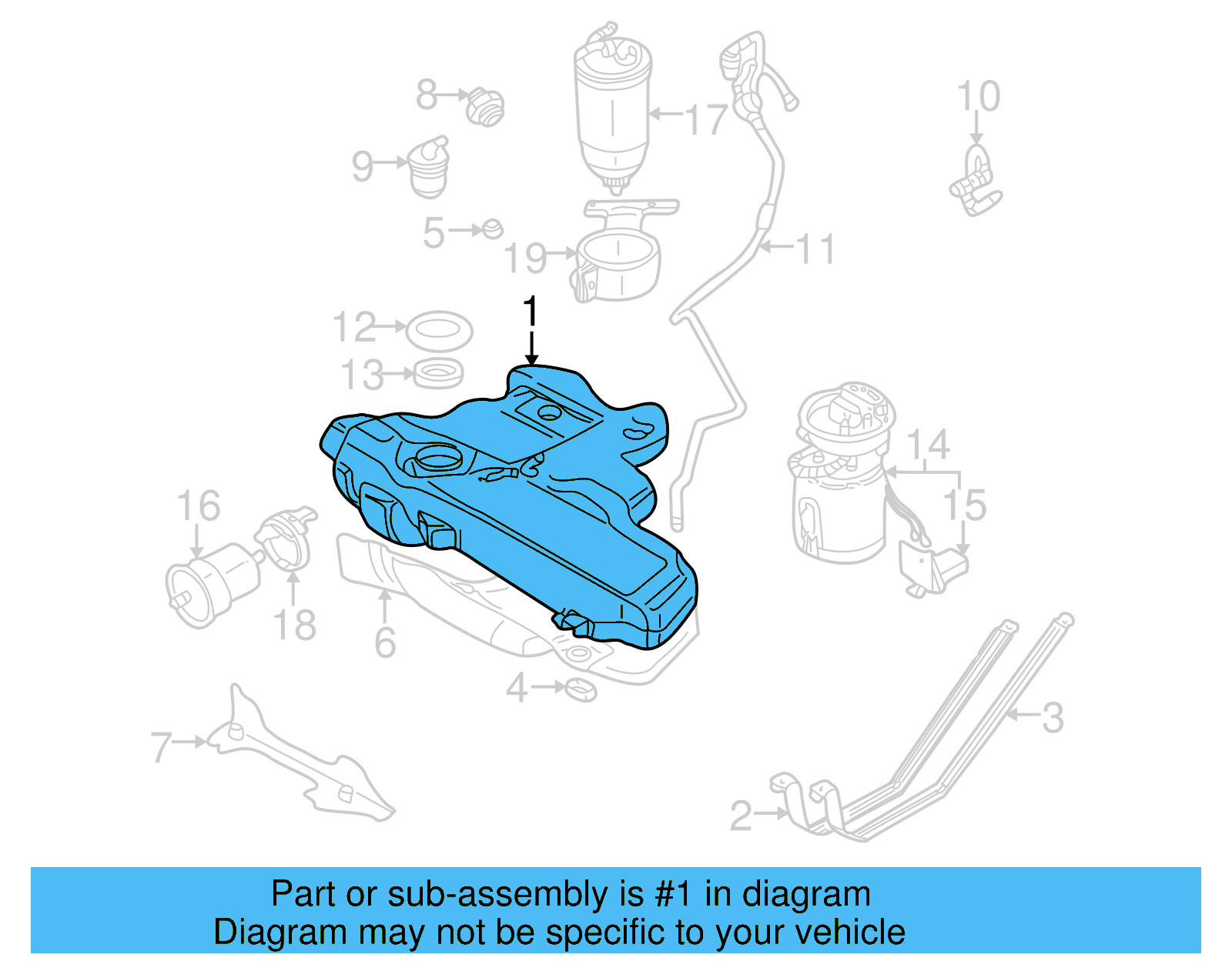 Fuel Tank 1J0-201-060-DF - View 14