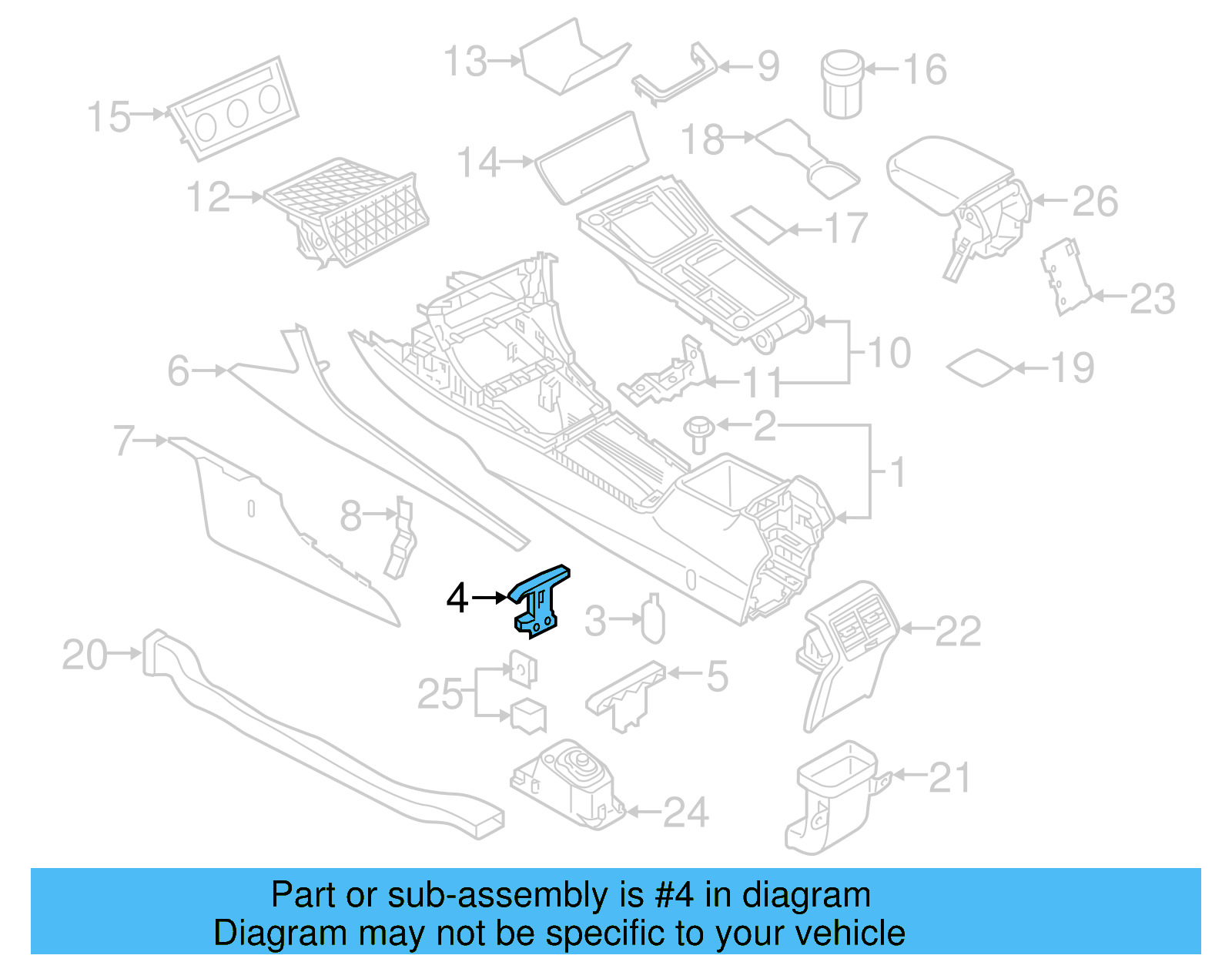 Front Bracket 5G1-861-513-A - View 6