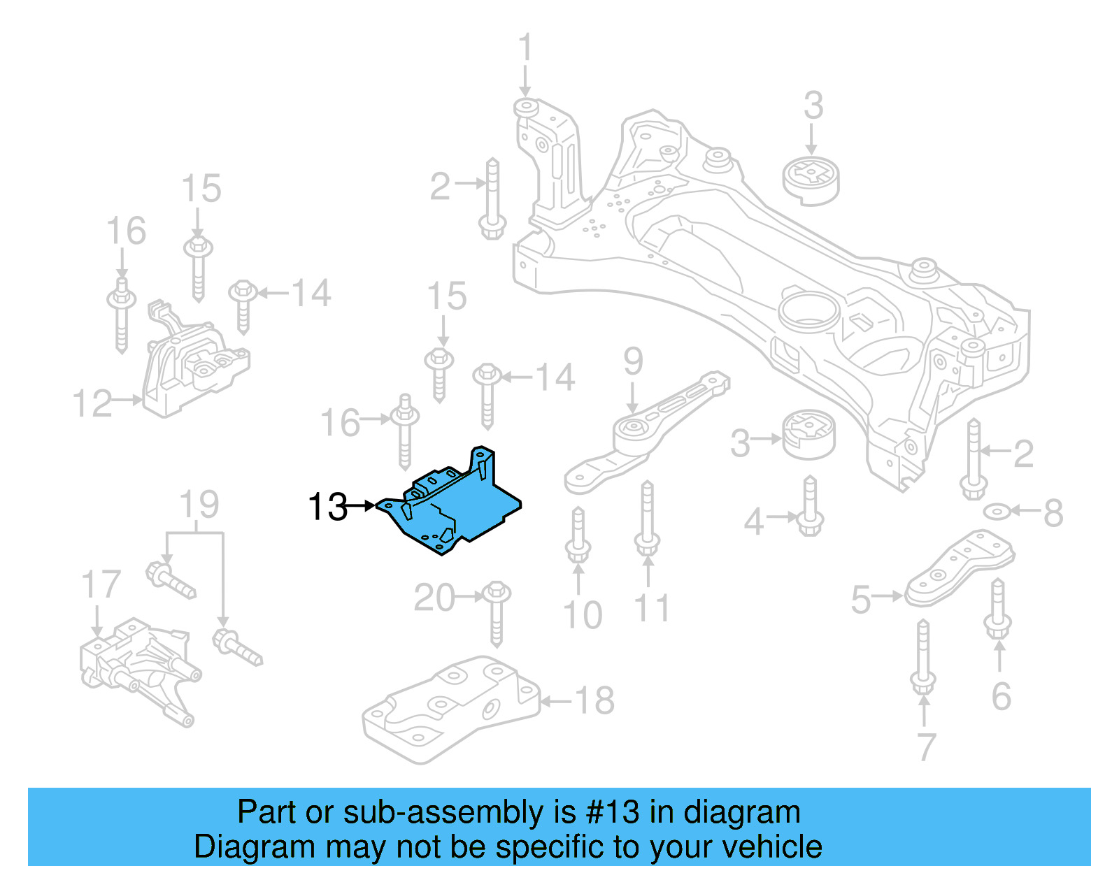 Mount 5Q0-199-555-BK - View 9