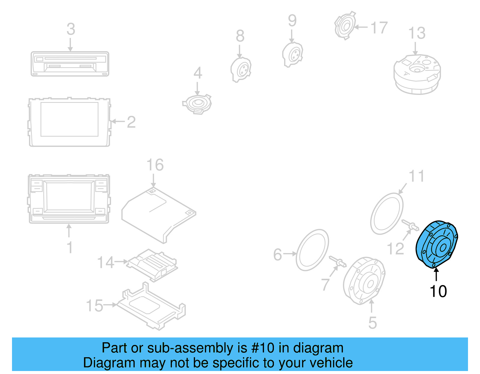 Rear Dr Speaker 3CN-035-453 - View 3