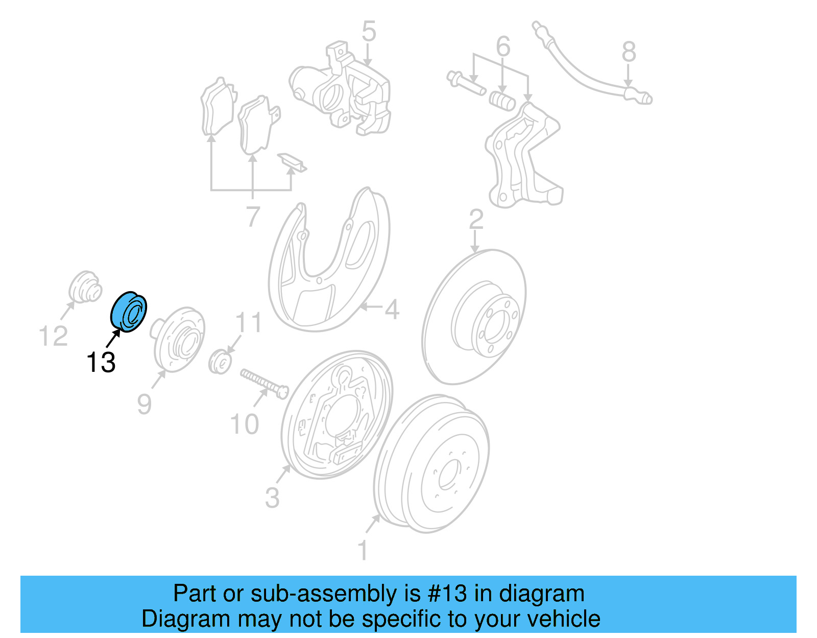Bearing Assembly 701-598-625-B - View 7