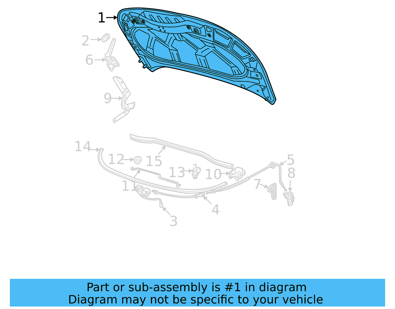 Hood 11A-823-031-B - View 4