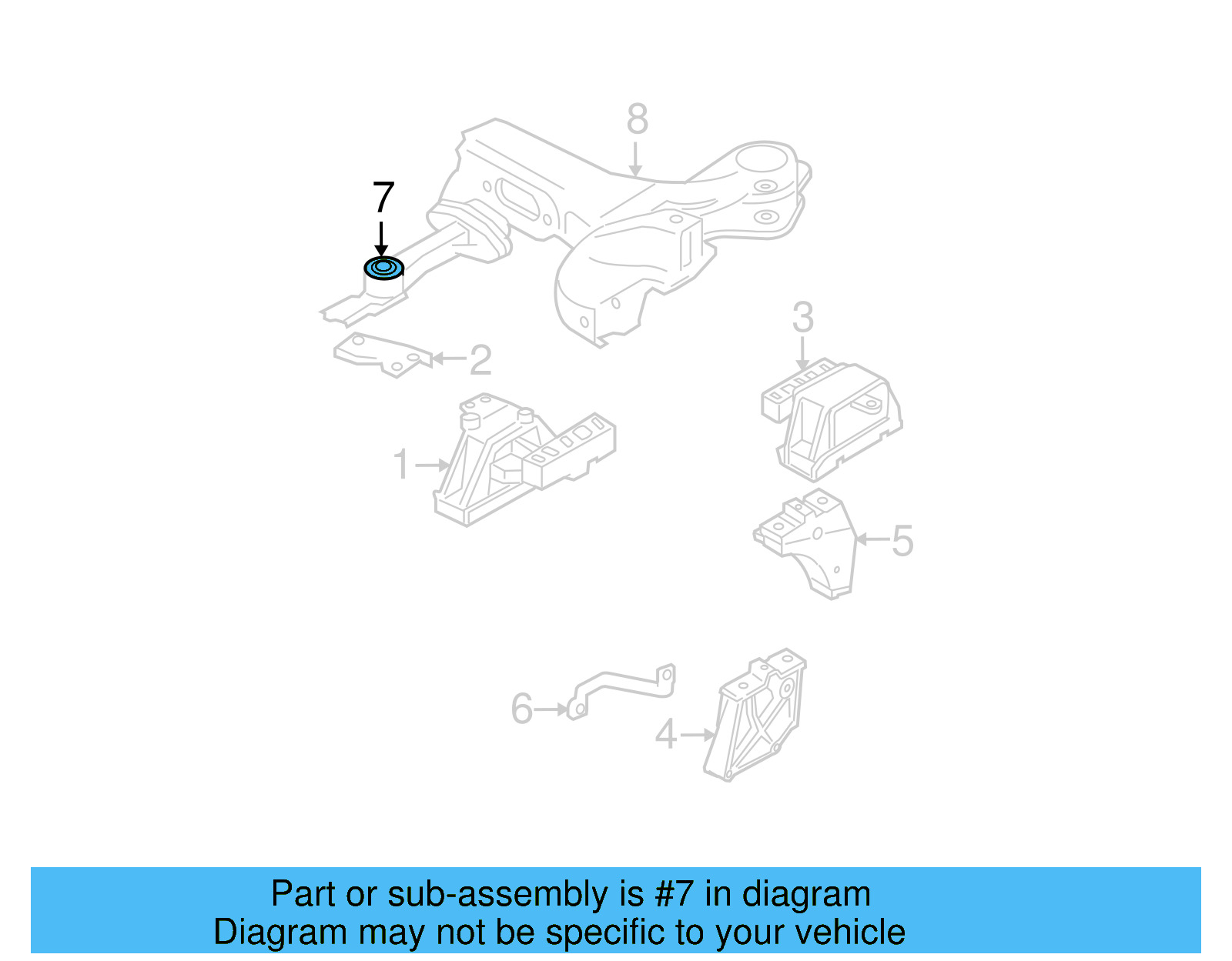 Rear Support 1J0-199-851-BC - View 9