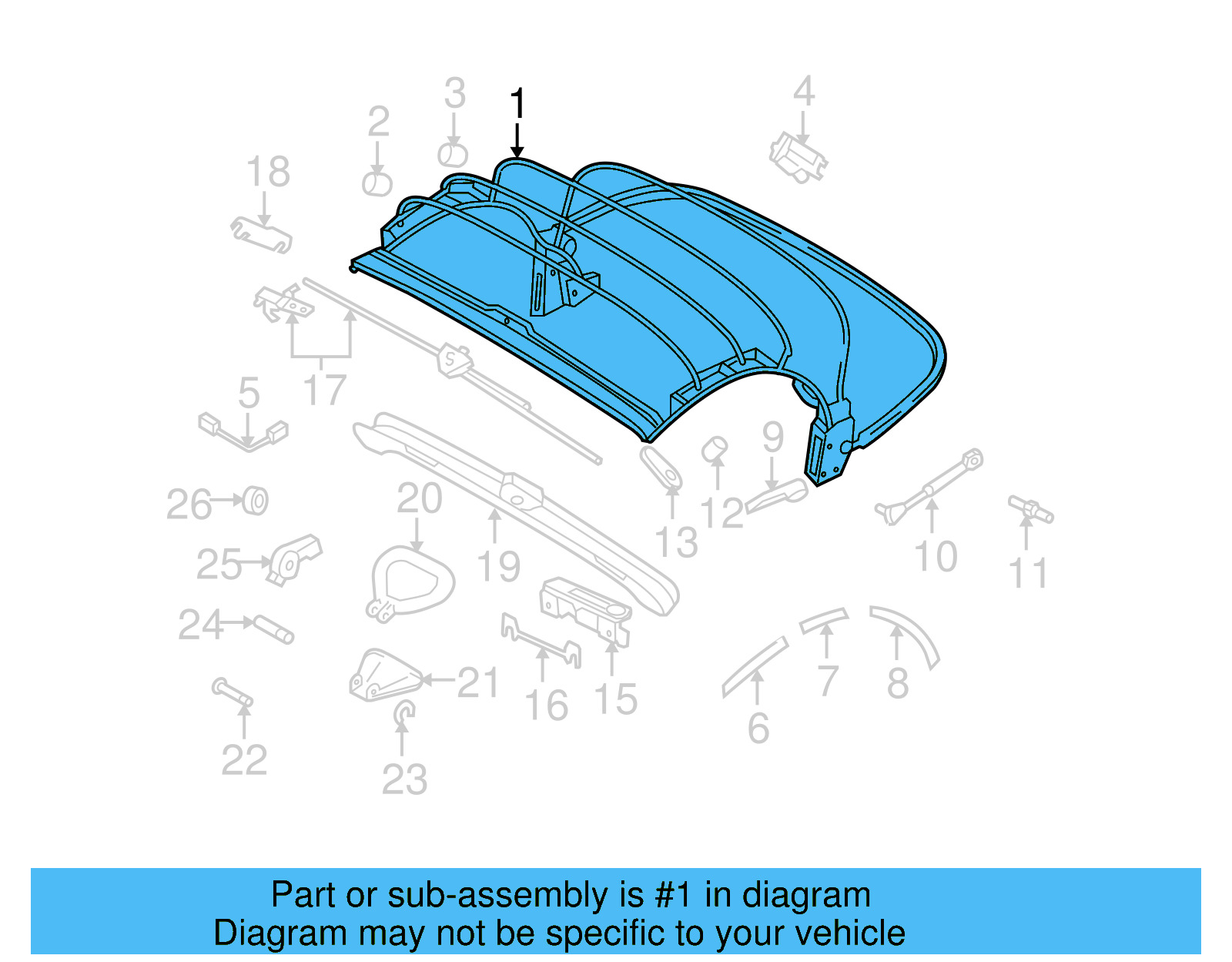 Top Frame 1Y0-871-025-J - View 3
