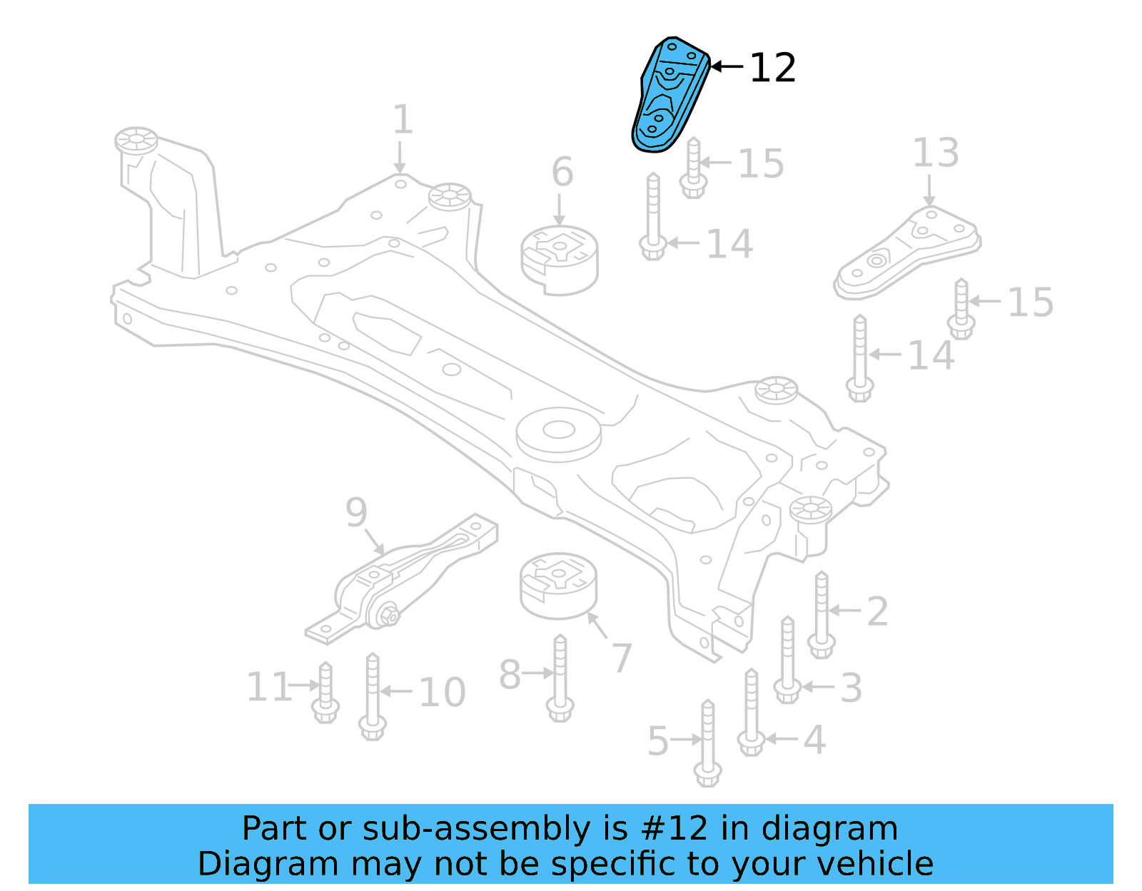 Rear Bracket 3QF-199-518-B - View 7
