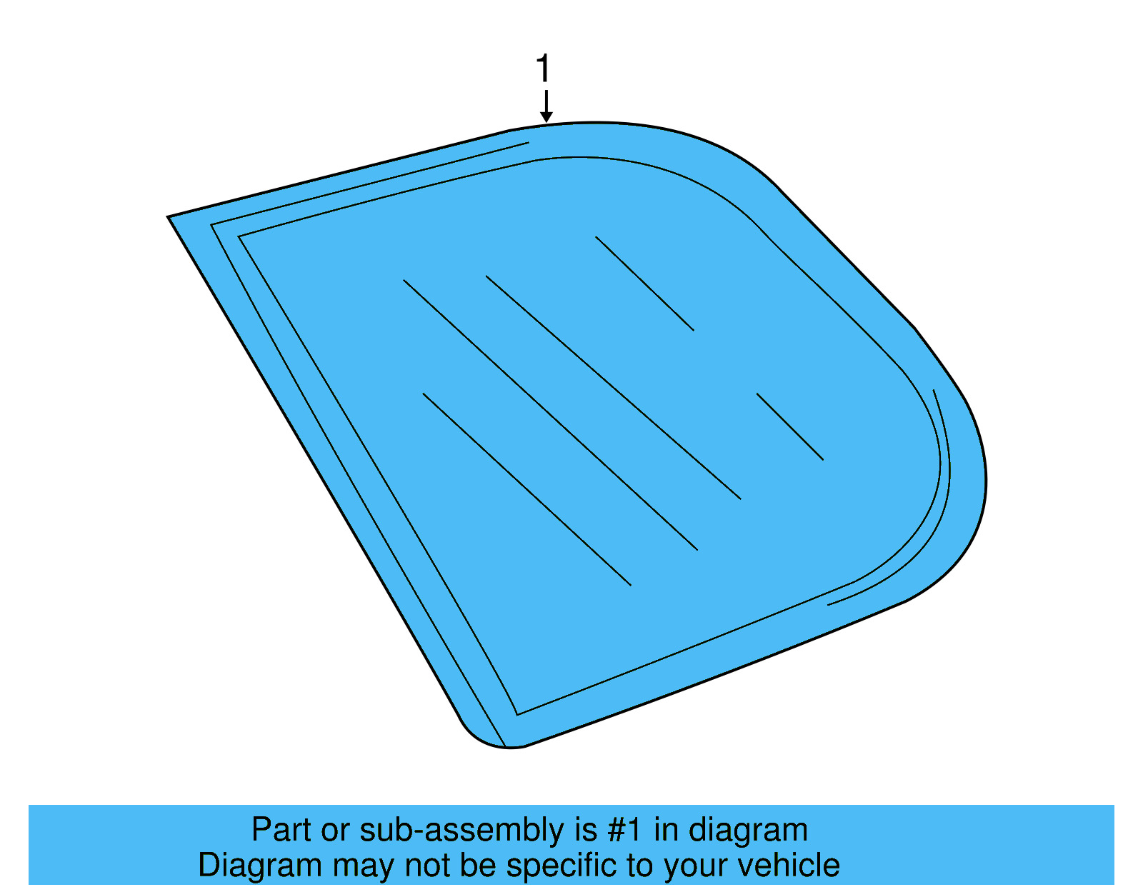 Quarter Glass 1K9-845-297-BB - View 6