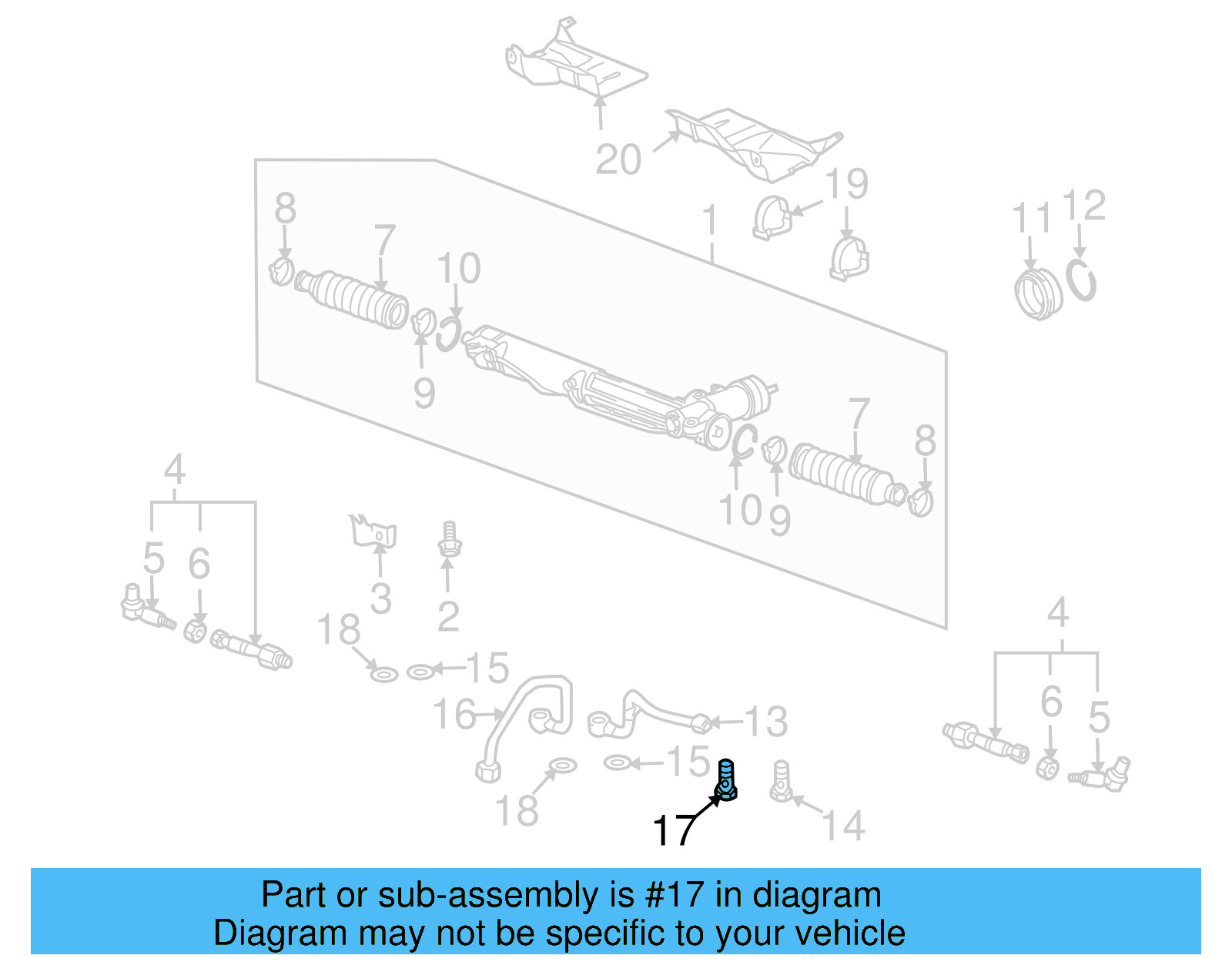 Return Pipe Bolt WHT-000-507 - View 3