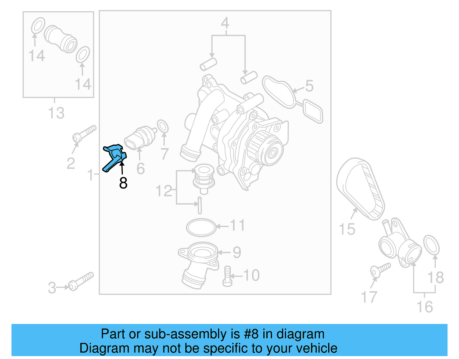 Temp Sensor Retainer Spring 06H-121-142-C - View 28