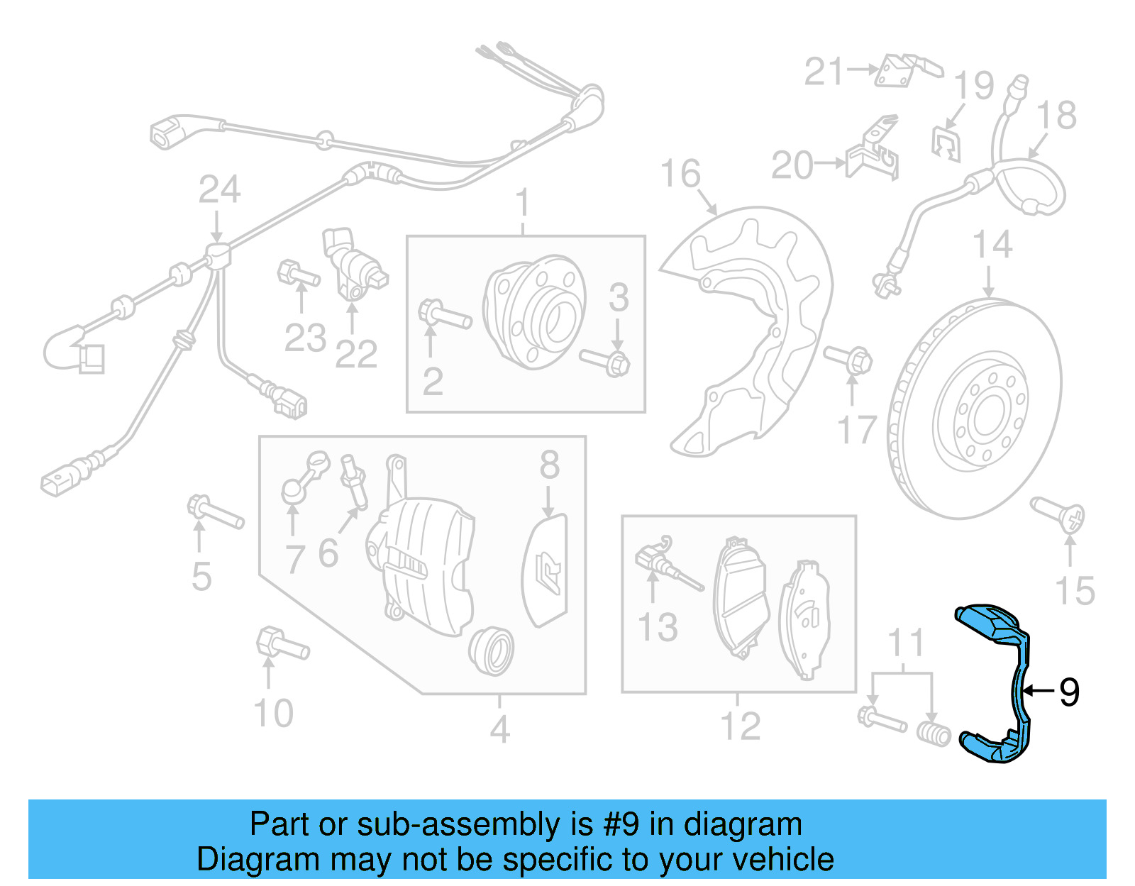 Caliper Mount 8V0-615-125-B - View 2